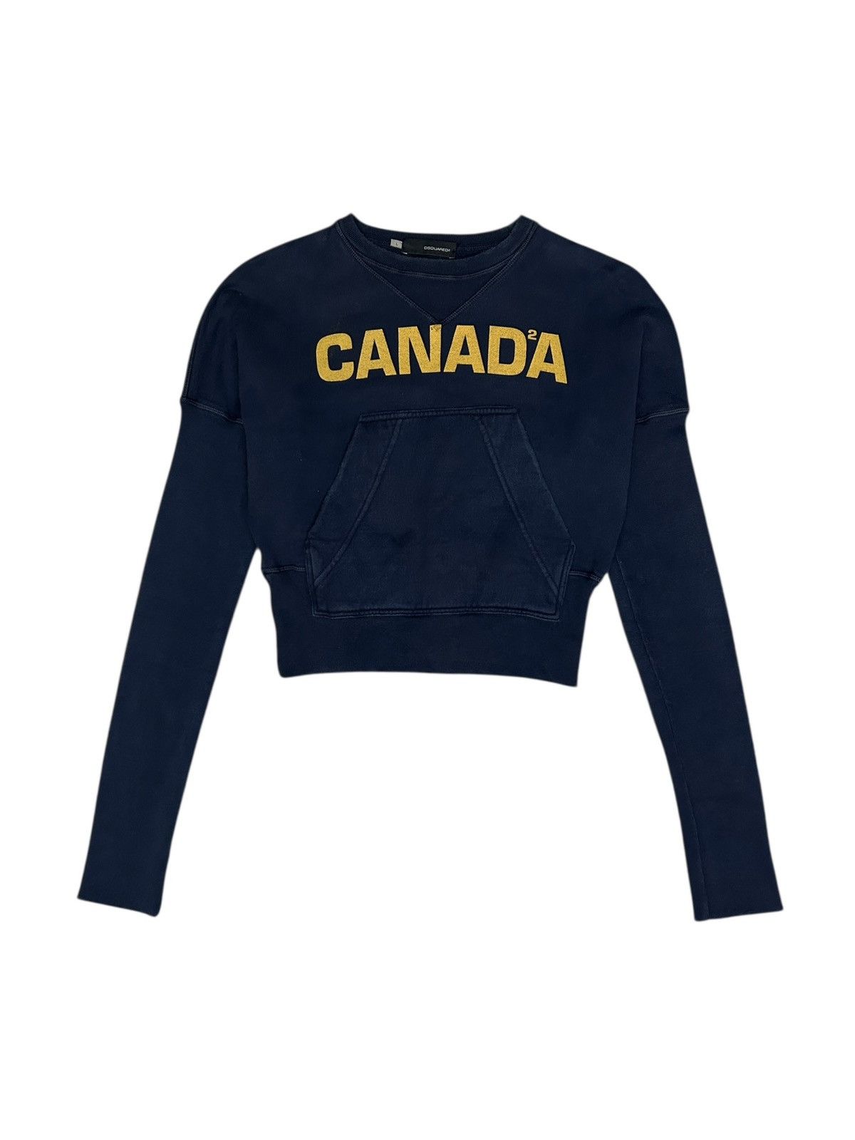 Dsquared2 F/W 04 Canada Cropped Sweatshirt Size L / US 10 / IT 46 - 2 Thumbnail