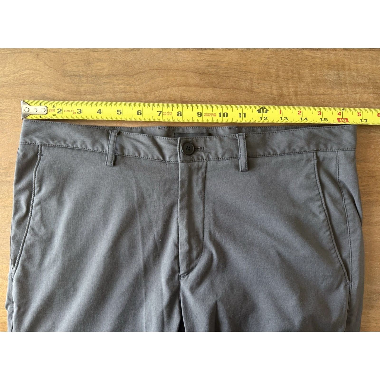 Theory Theory Performance Chino Pants Mens 32 Gray Slim Precision Tech Golf Trousers Size US 32 / EU 48 - 6 Thumbnail