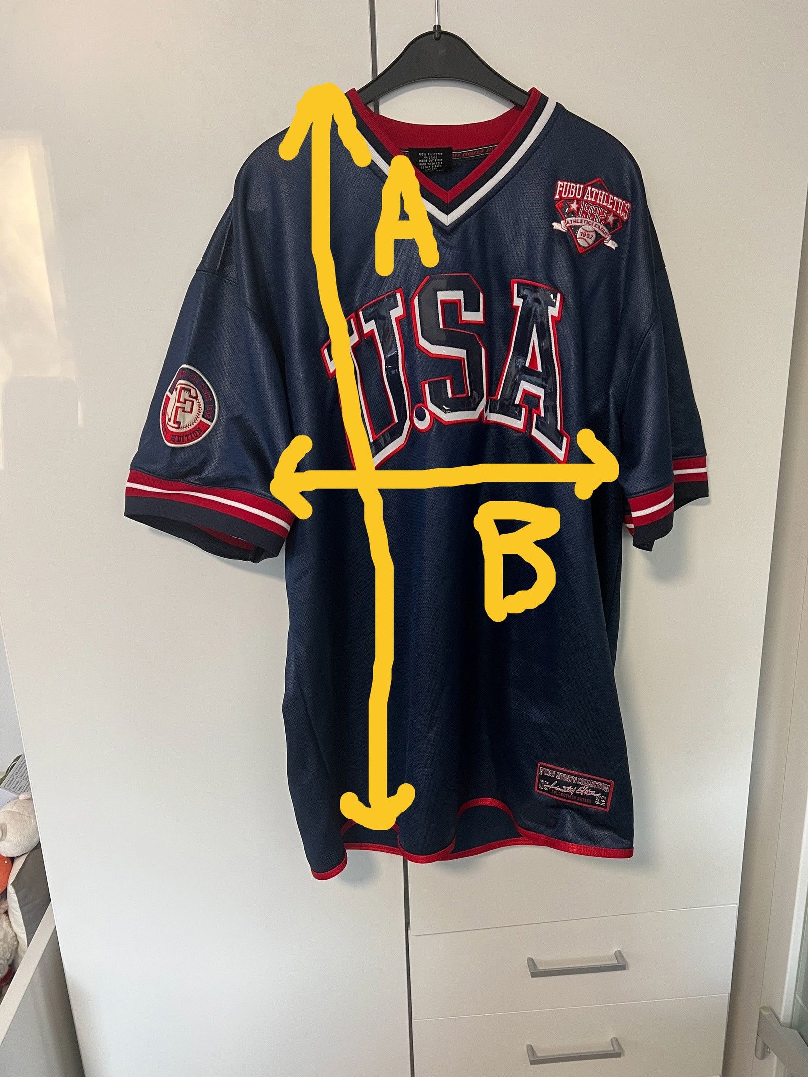 Fubu Vintage FUBU USA Jersey SIZE 1X (XXL) Size US XXL / EU 58 / 5 - 3 Thumbnail