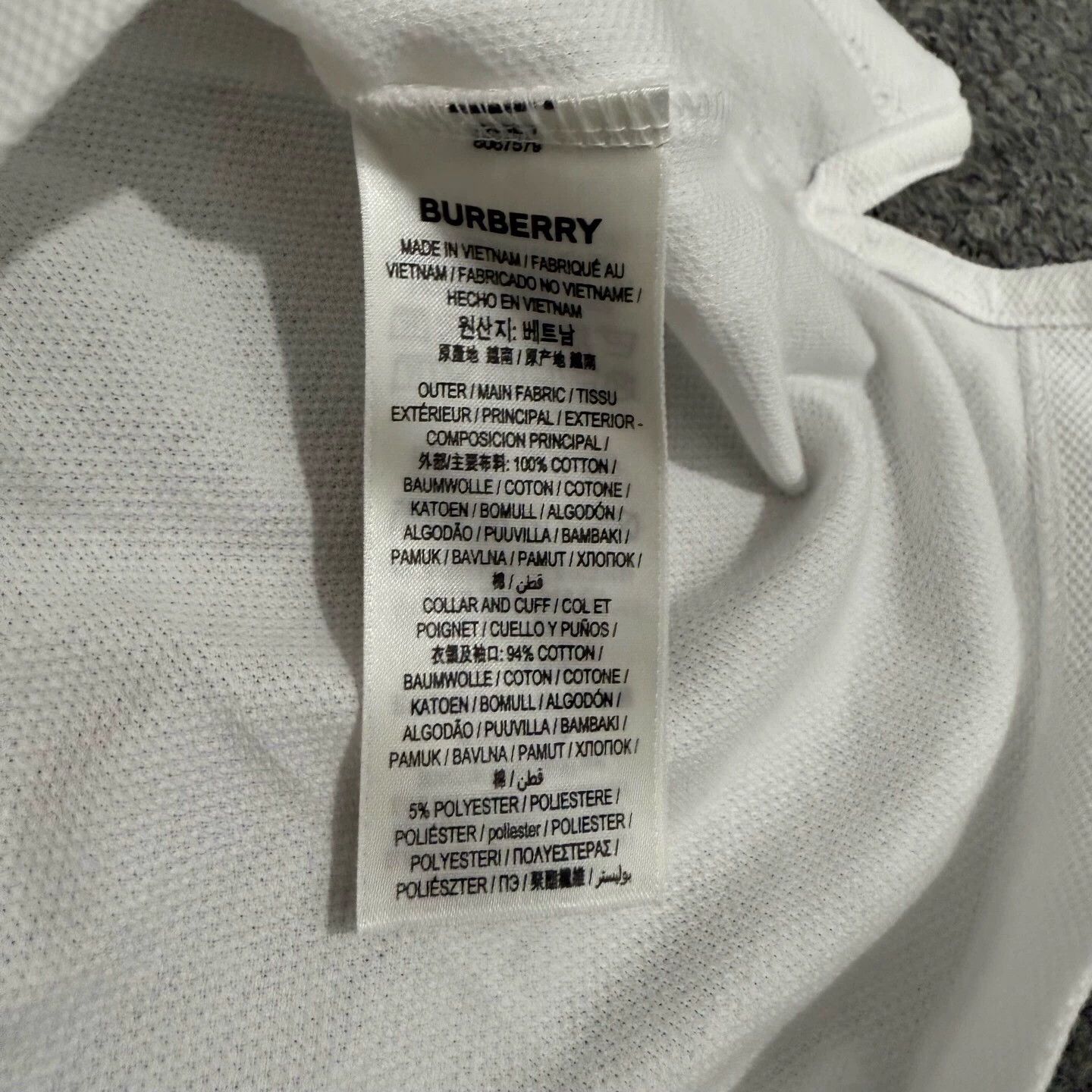 Burberry Burberry White Short Sleeve Polo Shirt M Size US M / EU 48-50 / 2 - 4 Thumbnail