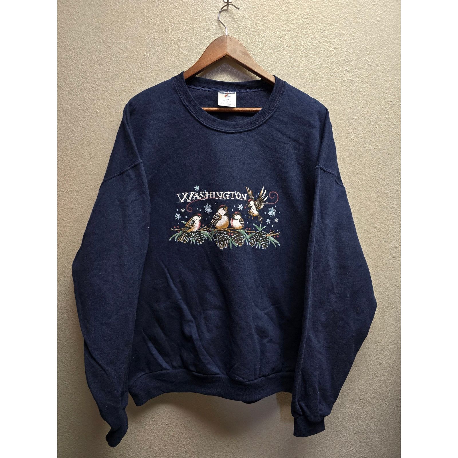 Vintage Vintage Womens Washington Sweatshirt Winter 90s Crewneck XL Size XL / US 12-14 / IT 48-50 - 1 Thumbnail