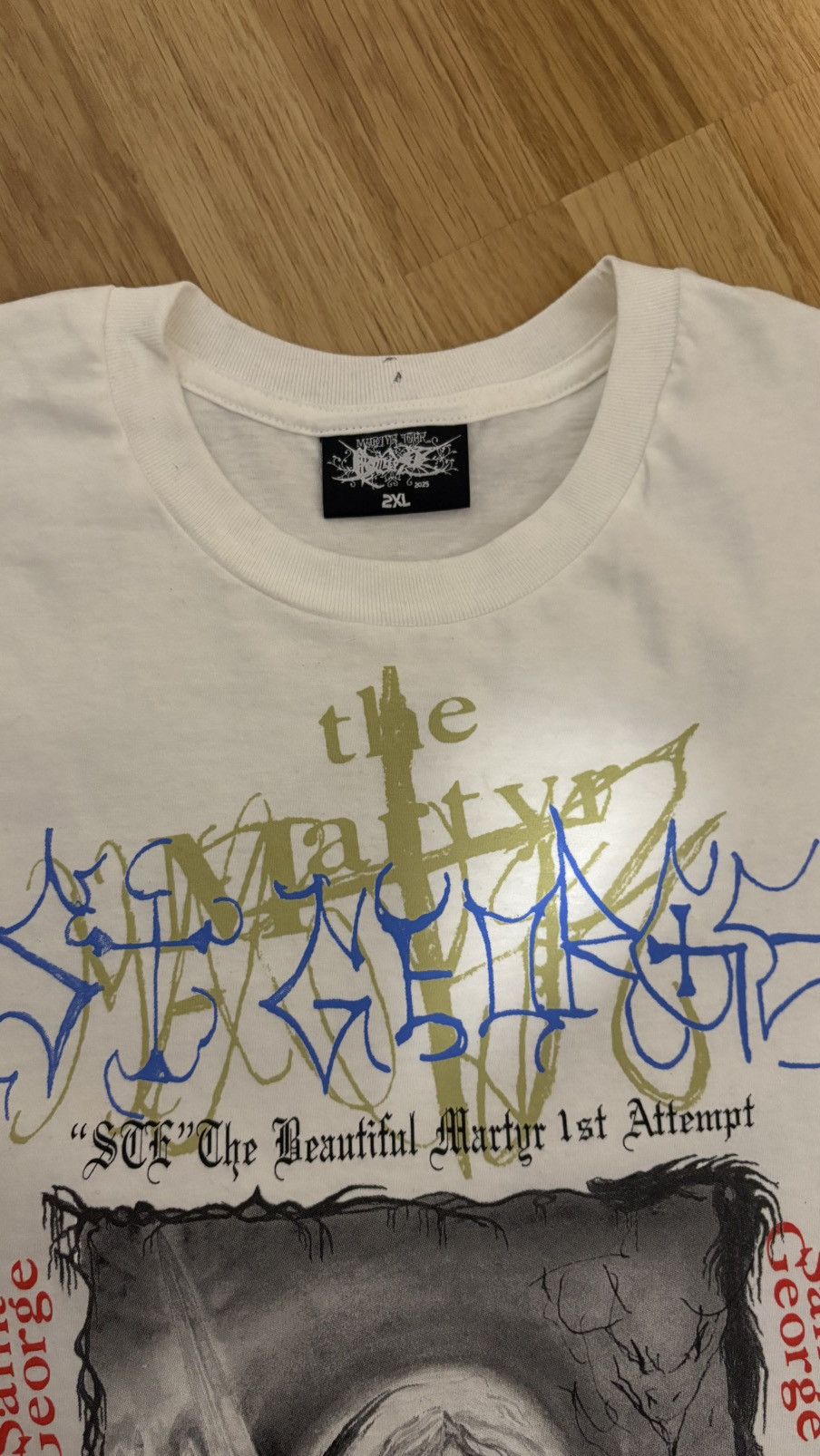 Drain Gang Bladee Martyr Tshirt Size US XXL / EU 58 / 5 - 3 Thumbnail