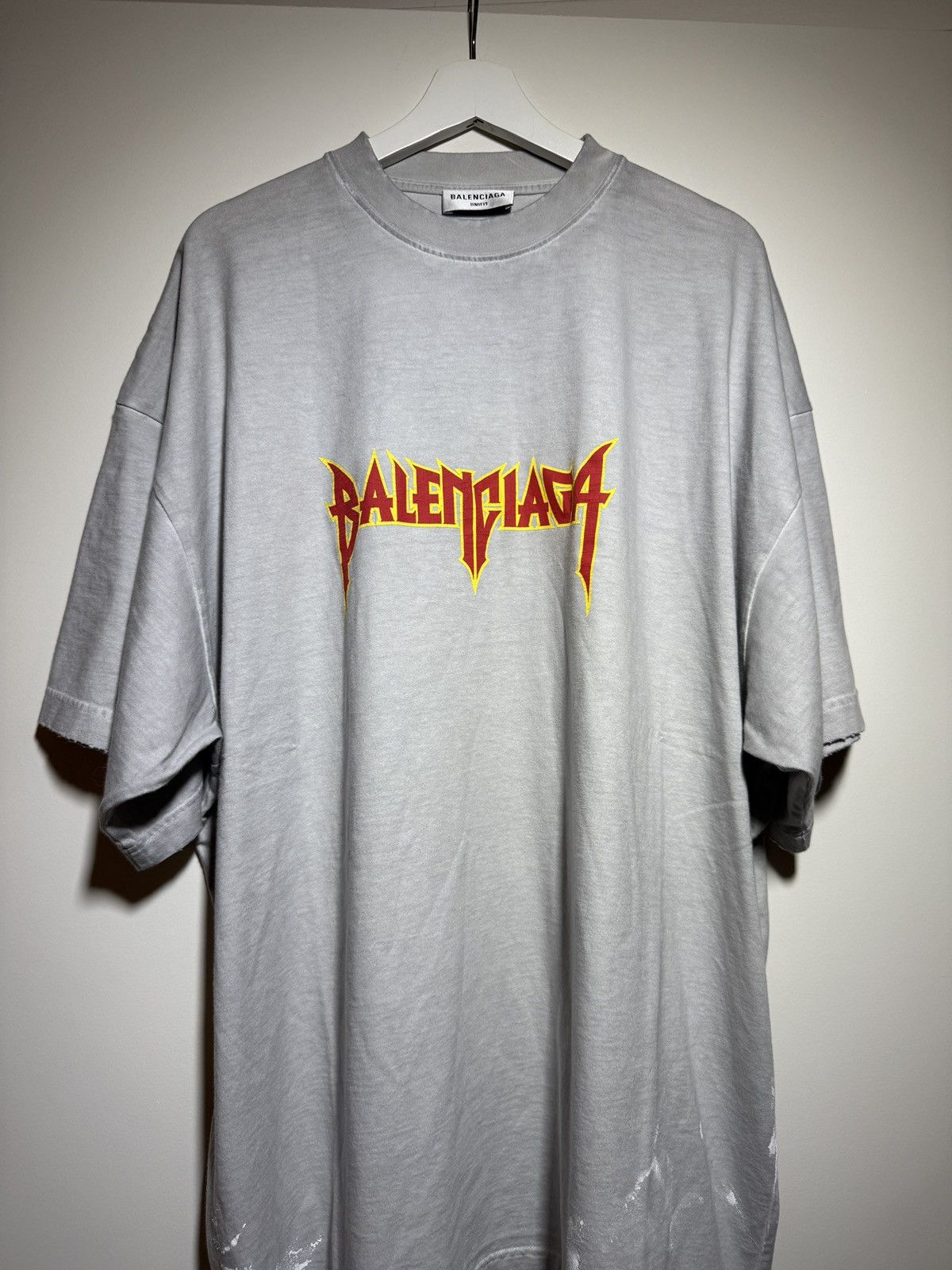 Balenciaga Balenciaga Metal Vintage Oversized T Shirt 4 Size US XL / EU 56 / 4 - 1 Thumbnail