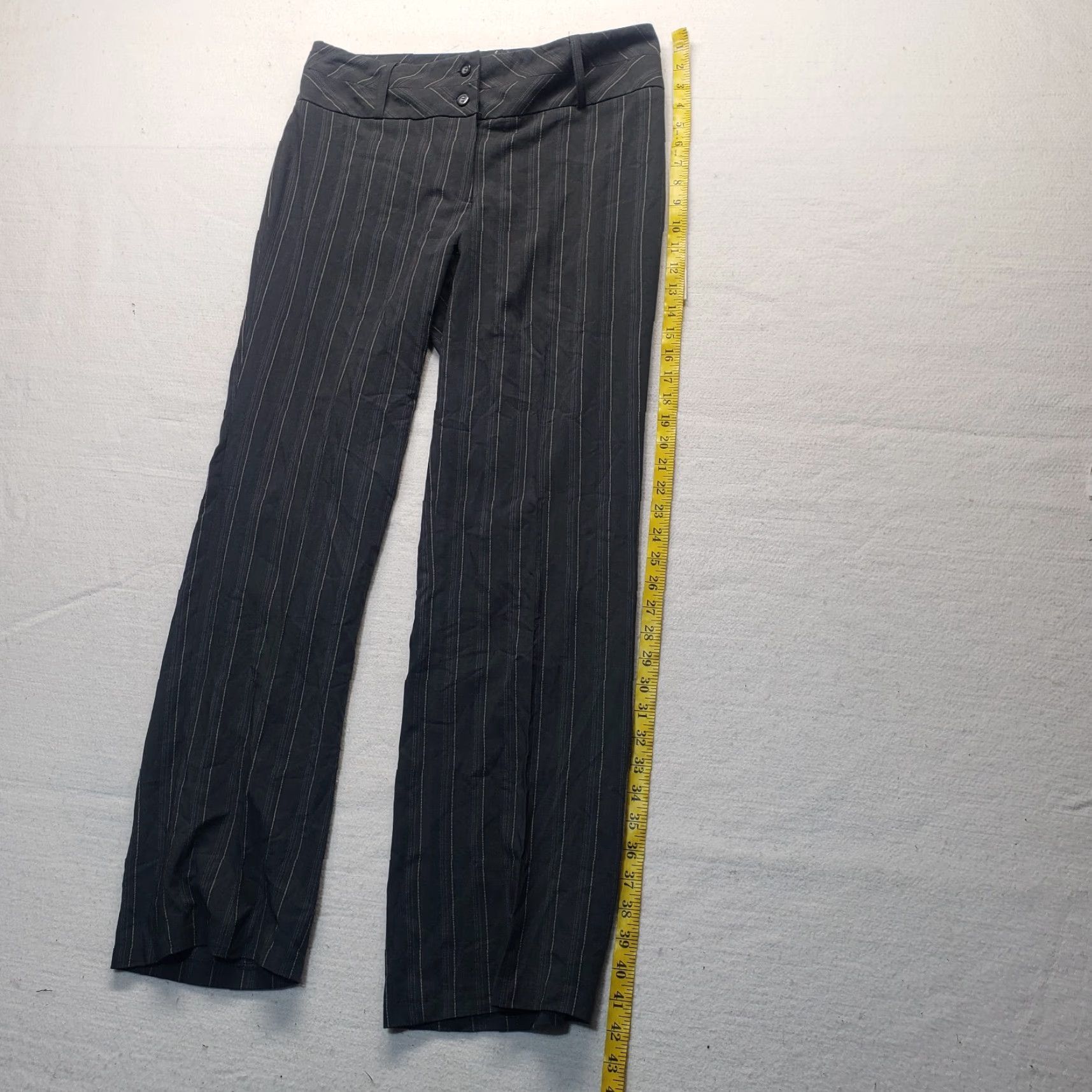 Vintage Nash International Gray Pinstriped Dress Pants Adult Women's Size 12 Size 34" / US 12 / IT 48 - 7 Thumbnail