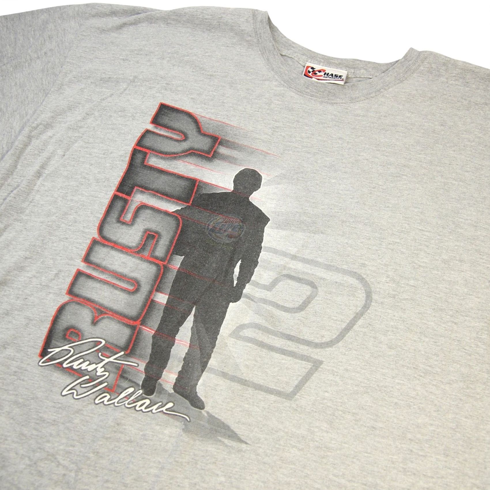 Chase Authentics VINTAGE Chase Authentics Rusty Wallace Mens XXL Graphic T Shirt Gray Size US XXL / EU 58 / 5 - 2 Thumbnail