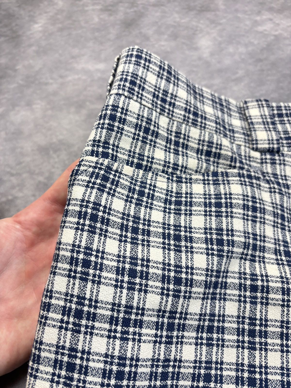 Sears × Vintage 1960s Plaid Trousers Vintage Don Parker Polyester Pants 70s Size US 34 / EU 50 - 6 Thumbnail