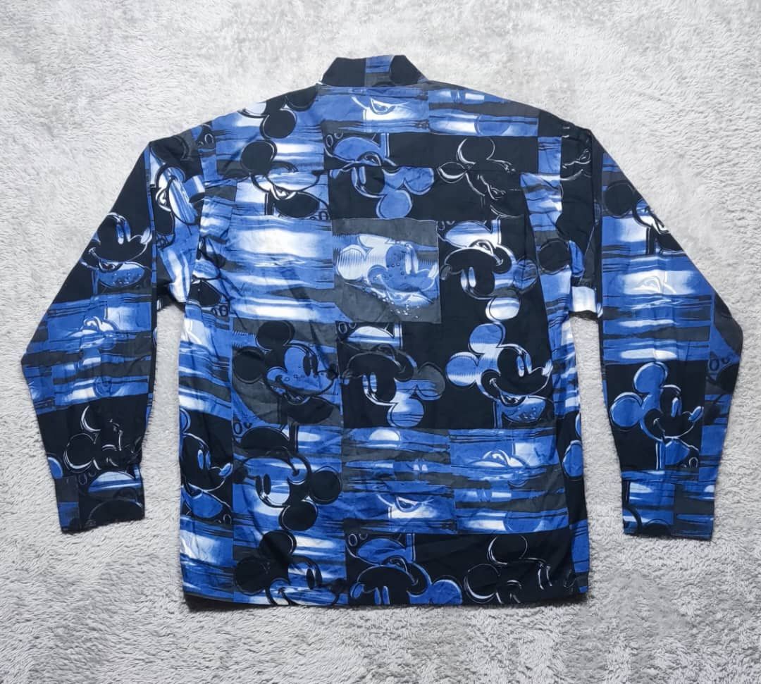 Iceberg × If Six Was Nine × Mickey Mouse VINTAGE ICEBERG X MICKEY MOUSE FULLPRINT L/S BUTTON UP SHIRT Size US L / EU 52-54 / 3 - 2 Thumbnail