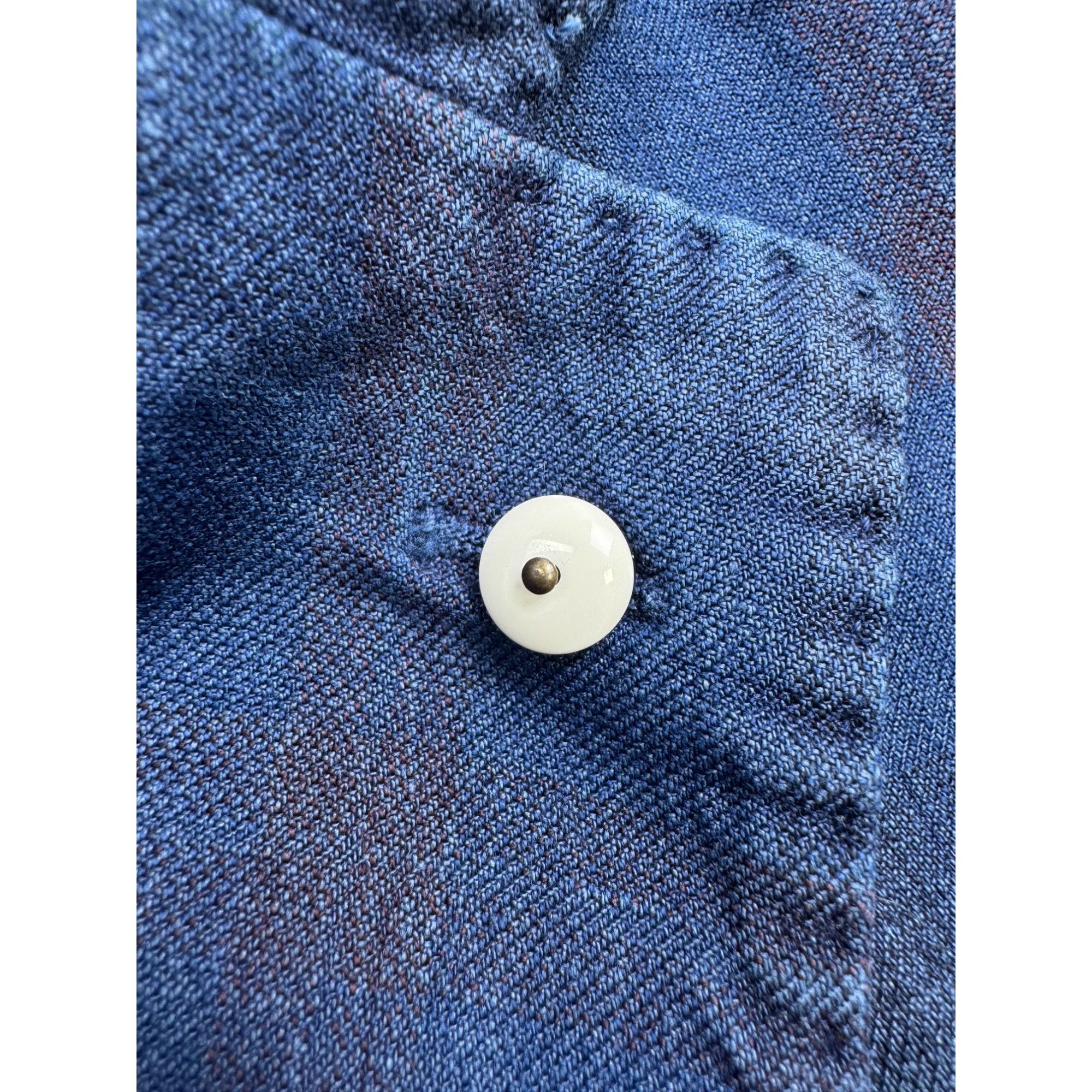 L.B.M. 1911 L.B.M. 1911 Linen Cotton Summer Two Button Blazer (Y1262) Size 38R - 4 Thumbnail