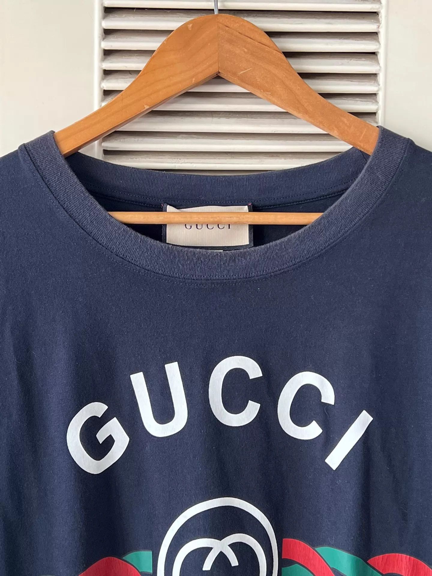 Gucci Gucci 1921 GG Red/Green Ribbon Relaxed XL T-Shirt Size US XL / EU 56 / 4 - 3 Thumbnail