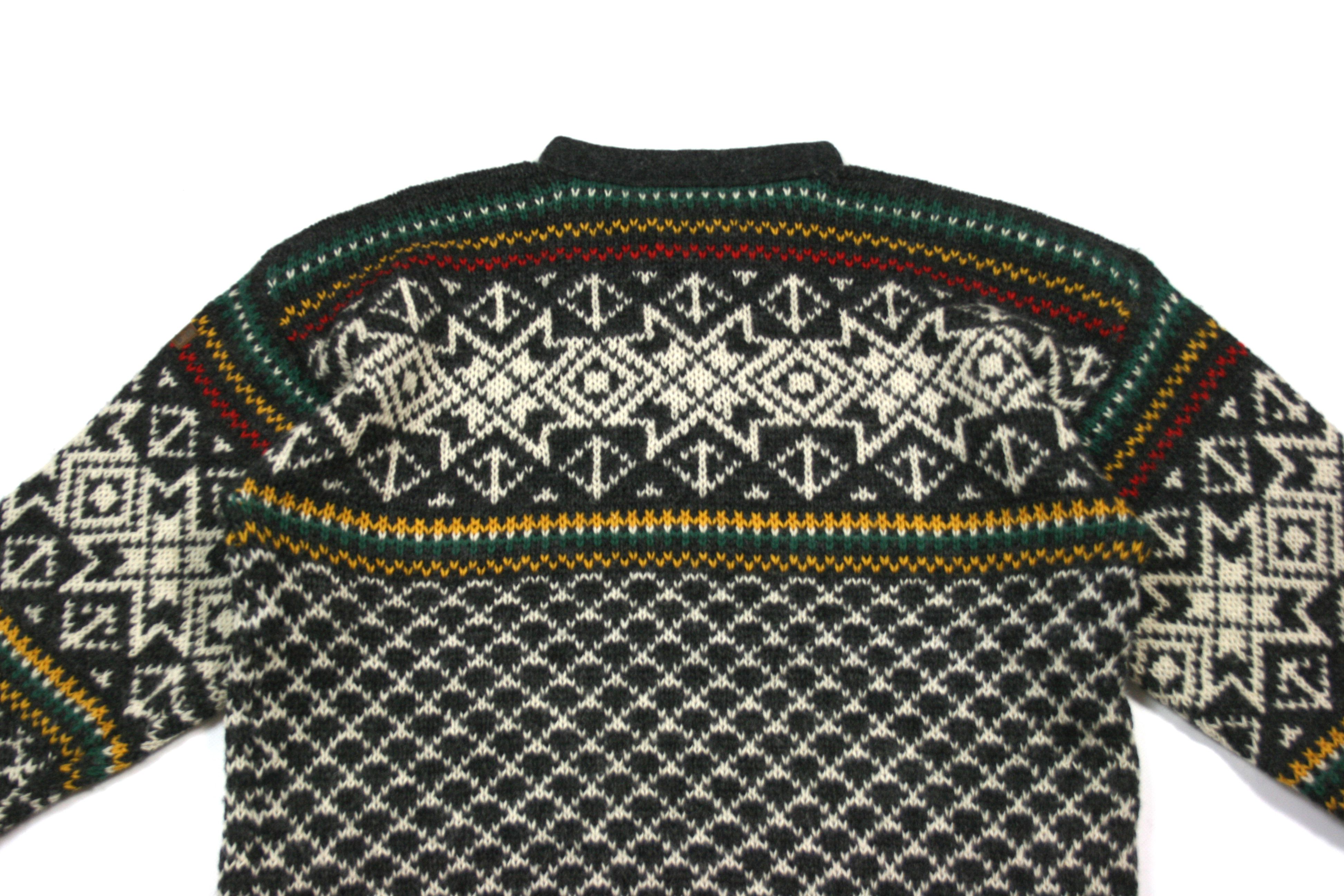 Vintage 90S Sportique Norwegian Fair Isle Wool Knit Size US L / EU 52-54 / 3 - 4 Thumbnail