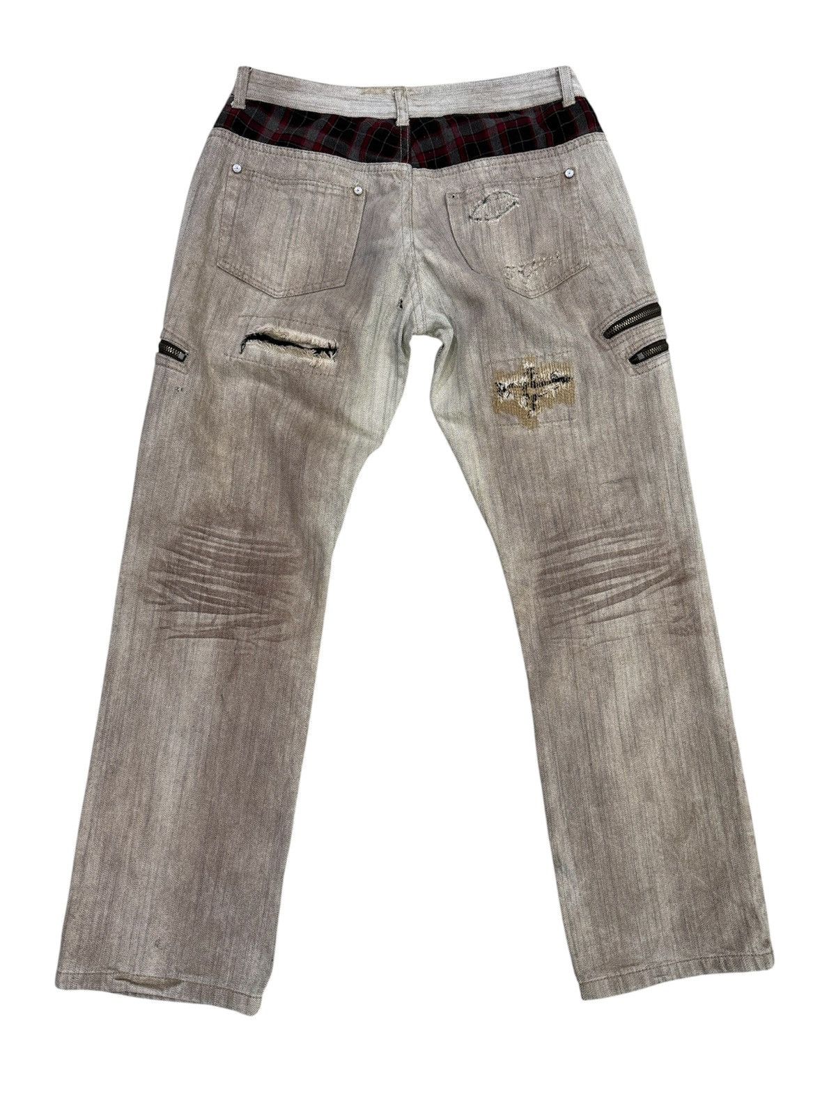 In The Attic Vintage In the attic japan punk design distressed jeans Size US 32 / EU 48 - 2 Thumbnail