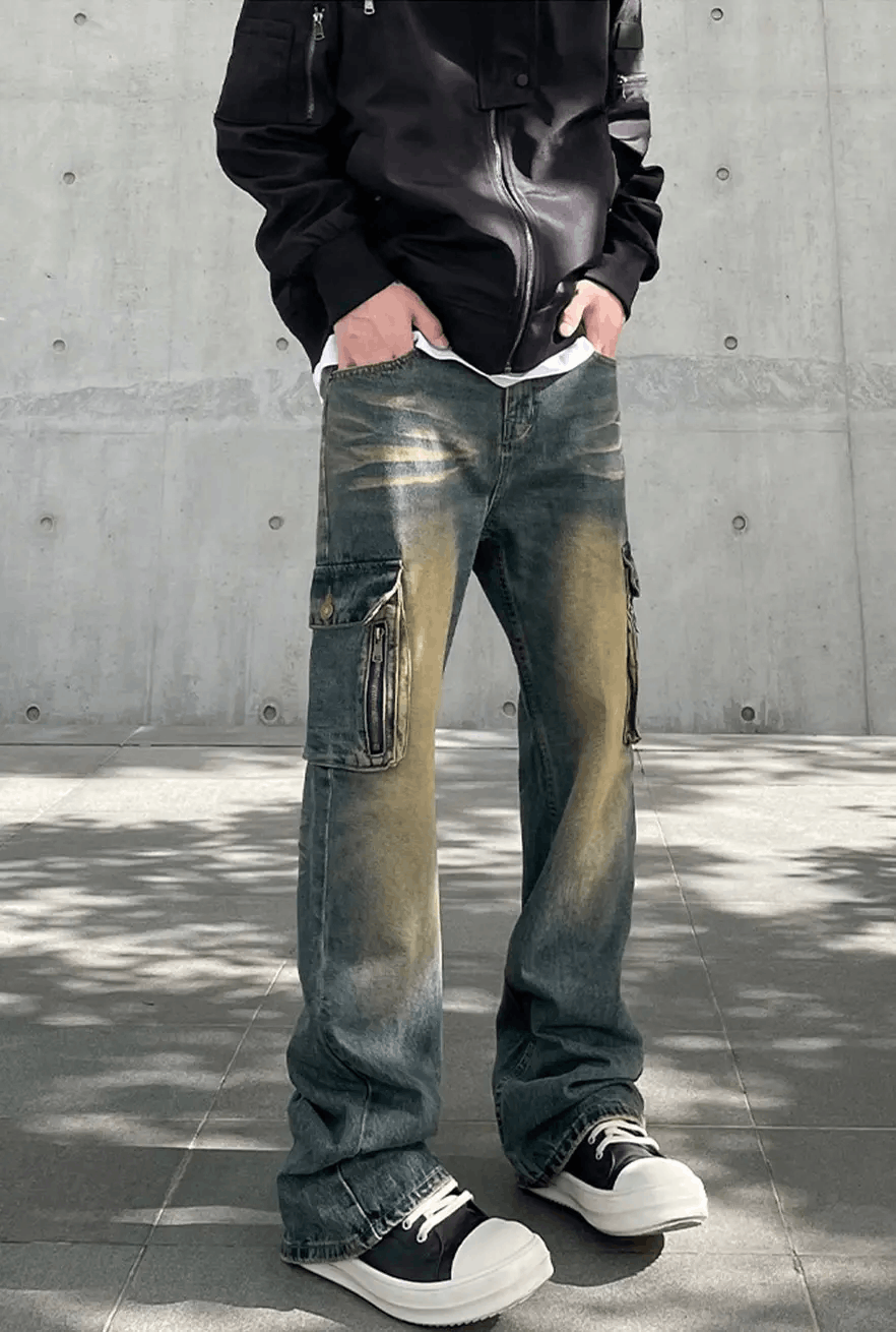 Japanese Brand × Vintage Mud Dyed Cargo Jeans Size US 32 / EU 48 - 1 Thumbnail