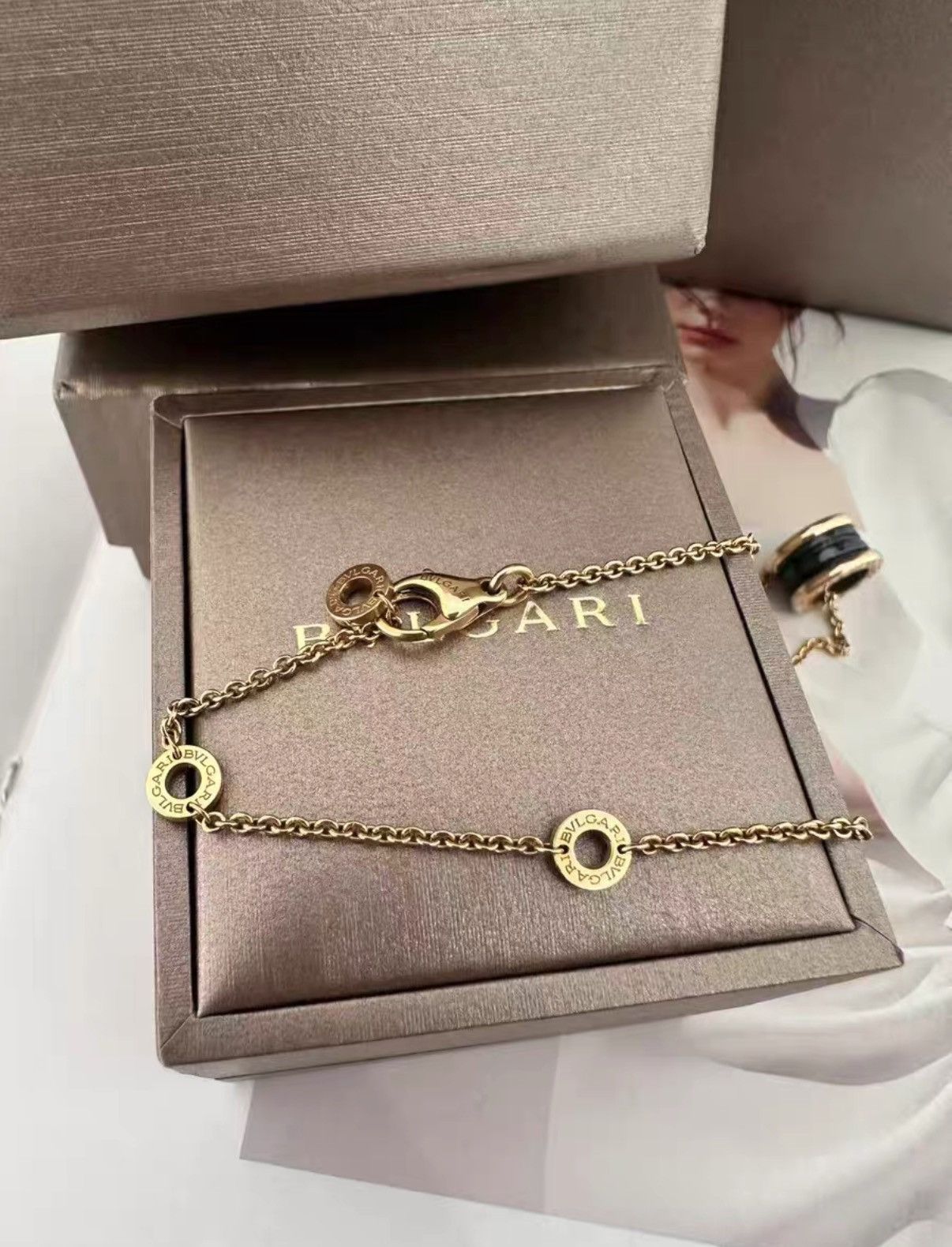 Bvlgari Bvlgari 18K rose gold black ceramic spring necklace J38 Size ONE SIZE - 6 Thumbnail