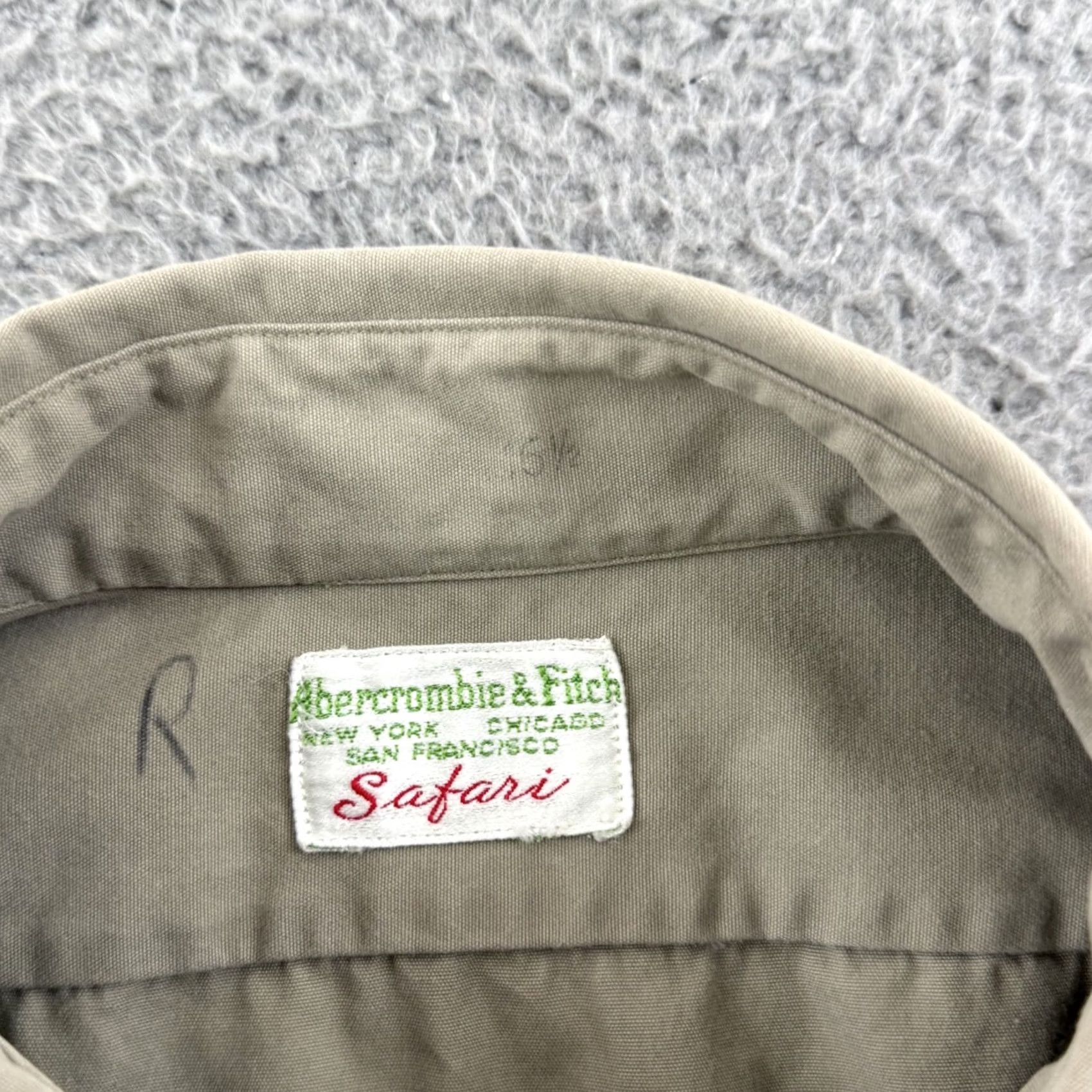 Abercrombie & Fitch VINTAGE Abercrombie & Fitch Safari Shirt Mens L Beige Long Sleeve 50s USA Cotton Button-Up Casual Workwear 50s Retro Classic Outdoors Hipster Size US L / EU 52-54 / 3 - 7 Thumbnail