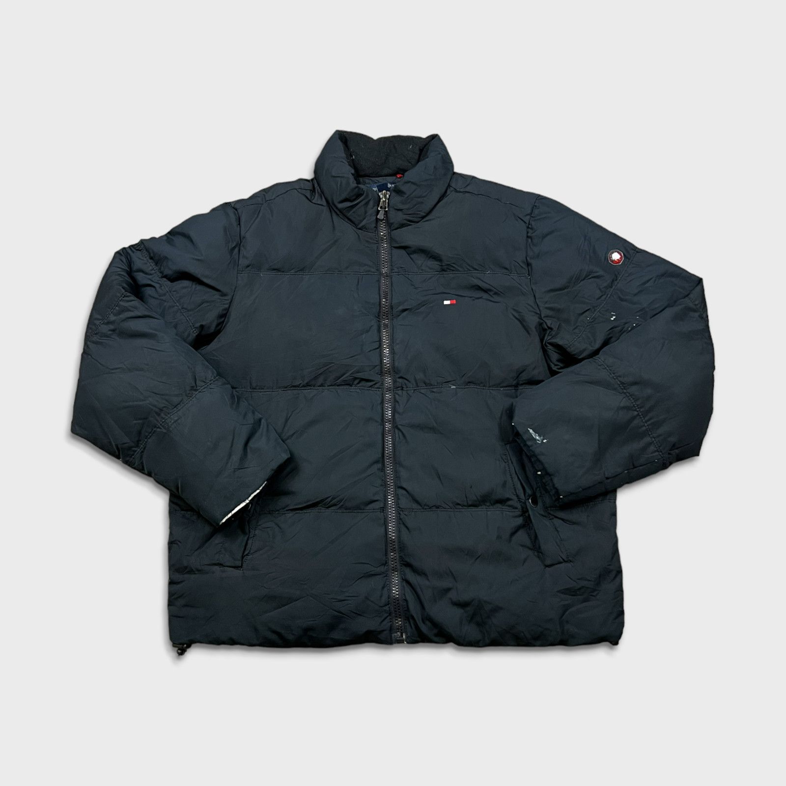 Tommy Hilfiger × Vintage Tommy Hilfiger Jacket Large Flag Full Zip Puffer Down Coat Size US L / EU 52-54 / 3 - 1 Thumbnail