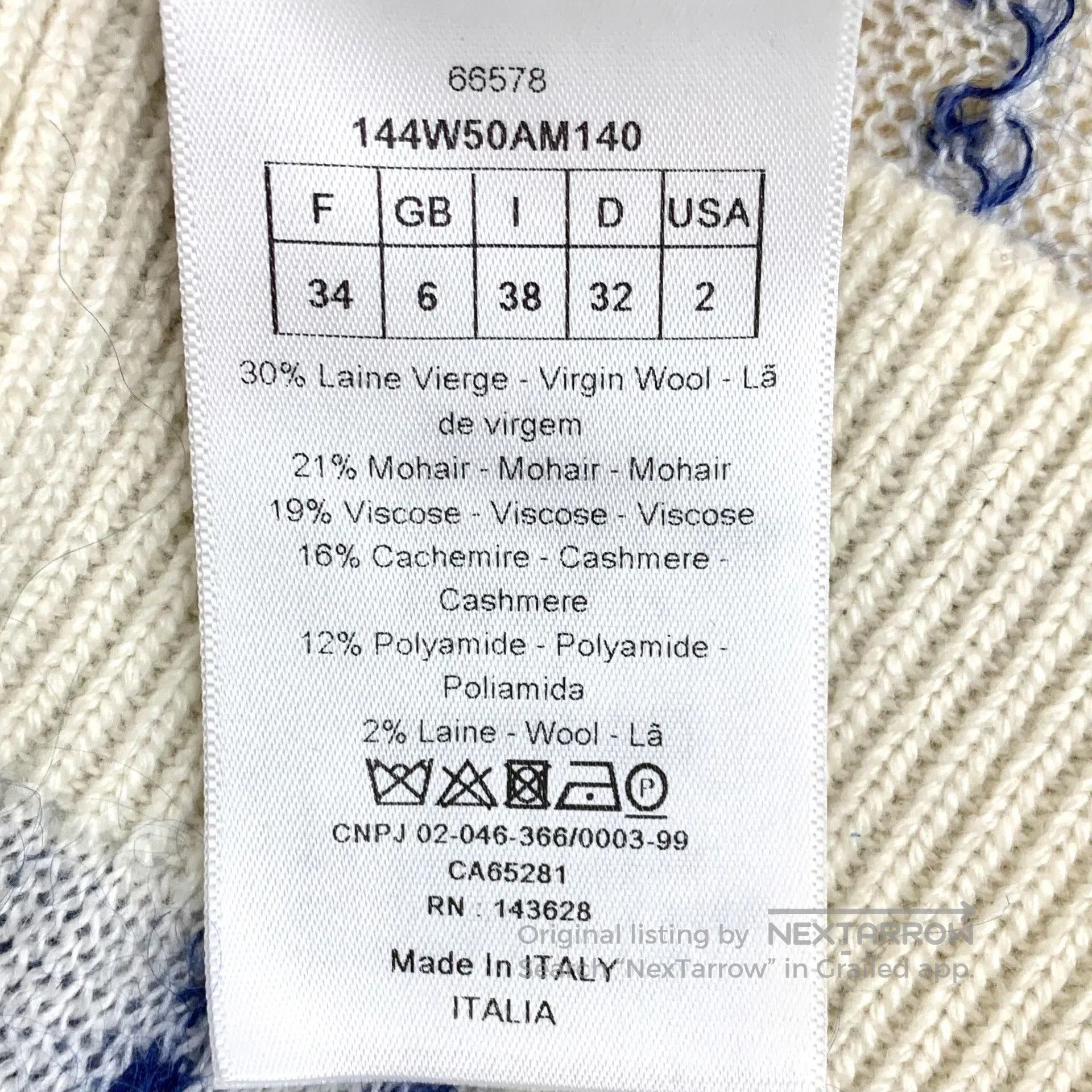 Dior Dior Blue Plaid Wool Sleeveless Knit Vest. Size XXS / US 00 / IT 34 - 6 Thumbnail