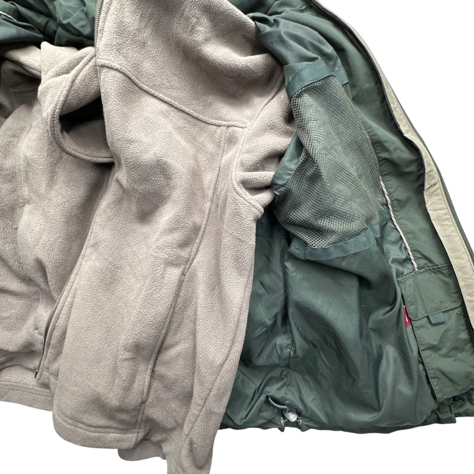 L.L. Bean Vintage LL Bean 3-in-1 Fleece Nylon Jacket Mens Medium Green Size US M / EU 48-50 / 2 - 11 Thumbnail