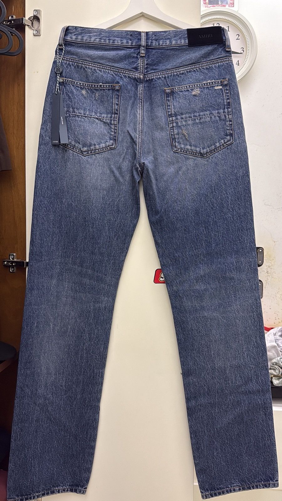 Amiri Amiri MX1 Straight-Leg Panelled Distressed denim Jeans Size US 30 / EU 46 - 2 Thumbnail