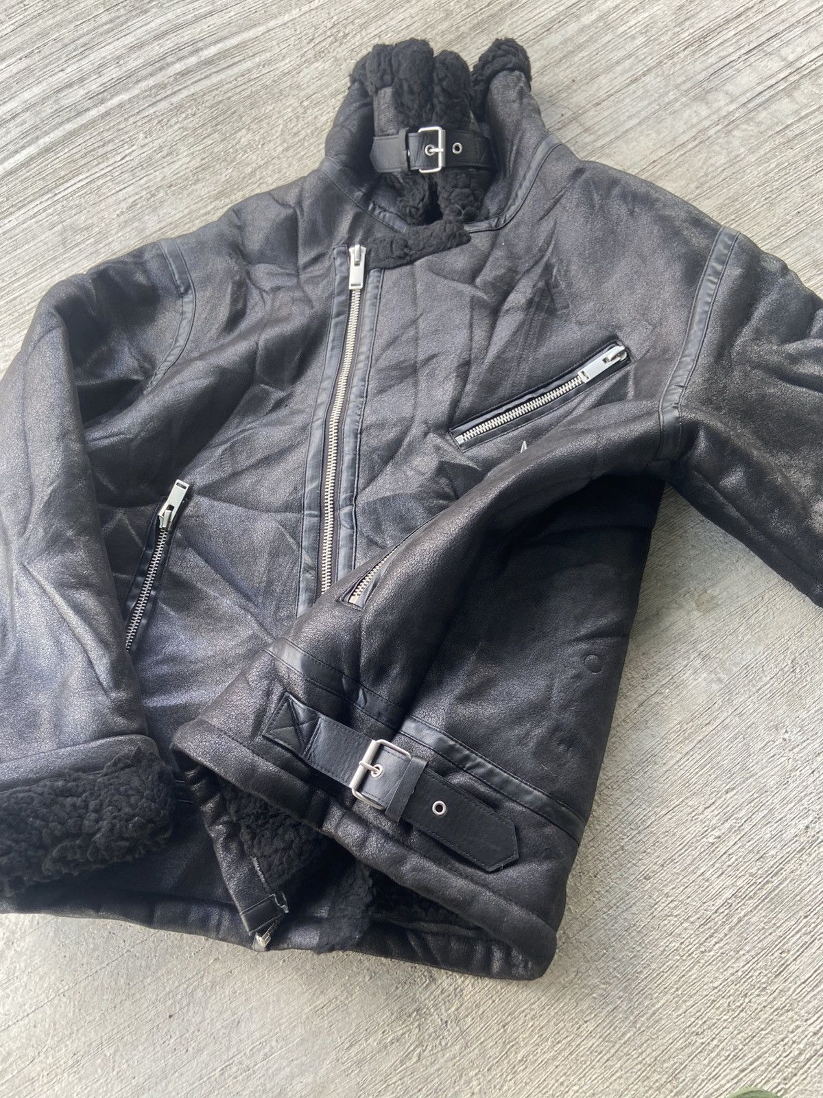 Zara ZARA MENS FAUX B-3 Flight Jacket Size US XL / EU 56 / 4 - 7 Thumbnail