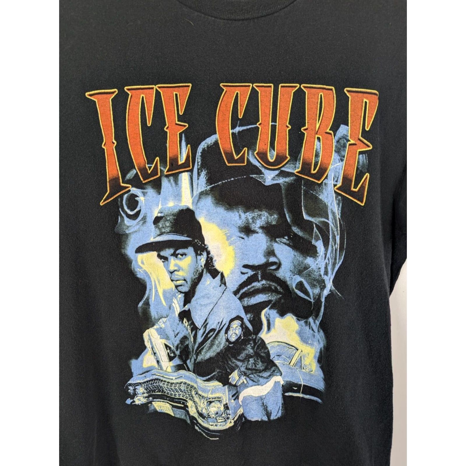Vintage Ice Cube T-Shirt Men’s Short Sleeve Black Graphic Hip Hop 90s Mens Size M Size US M / EU 48-50 / 2 - 2 Thumbnail