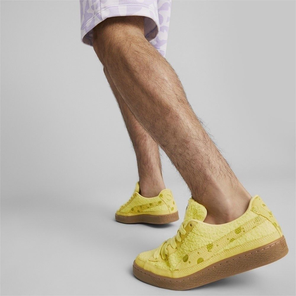 Puma PUMA x SPONGEBOB Men's Suede Yellow Sneakers Rare Size US 10 / EU 43 - 6 Thumbnail