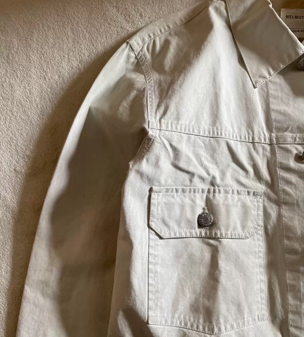Helmut Lang Helmut Lang 98AW dirty white denim jacket 2412-Nextarrow Size US S / EU 44-46 / 1 - 3 Thumbnail