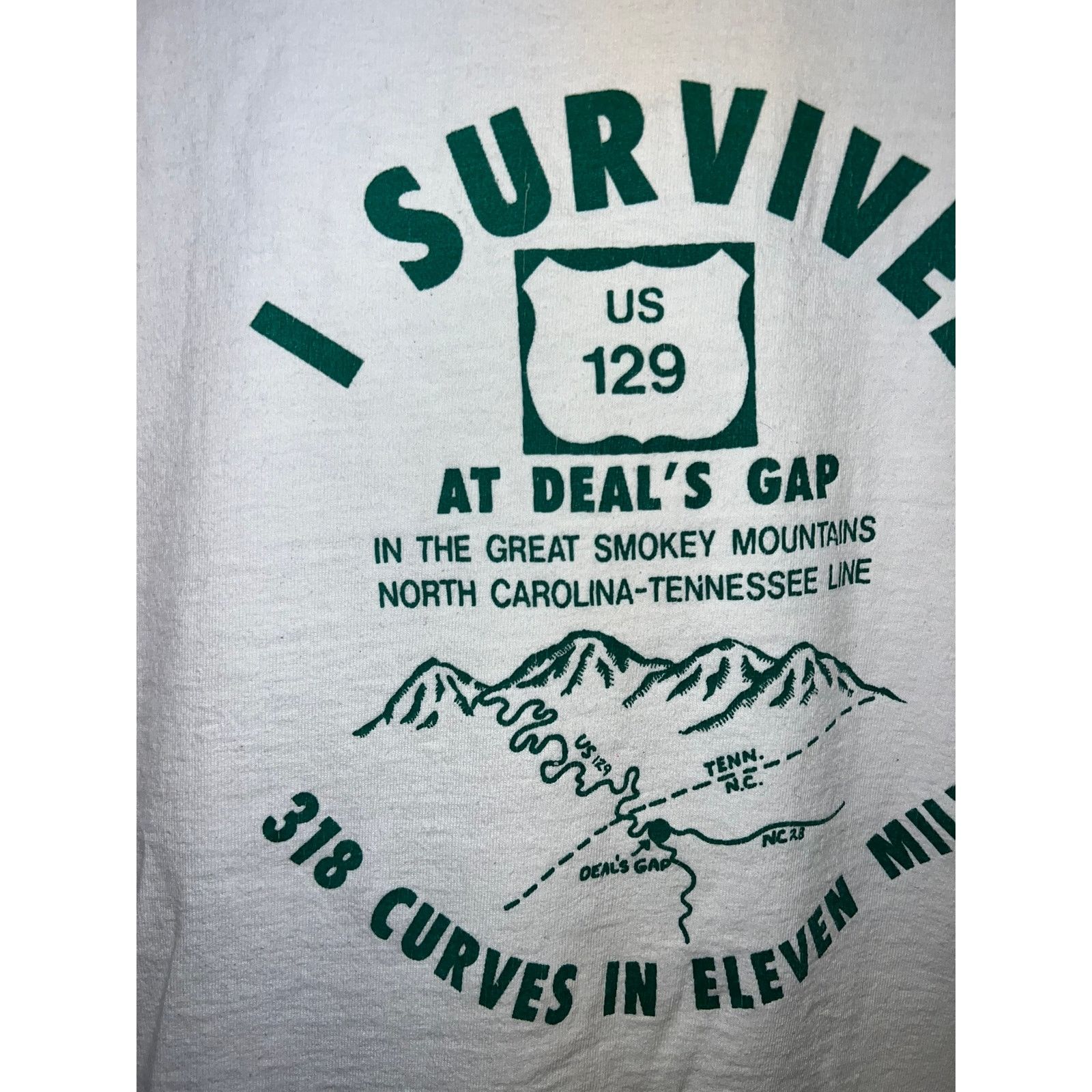Vintage Vintage Great Smokey Mountains Shirt Deals Gap US 129 Tee XL Size US XL / EU 56 / 4 - 3 Thumbnail
