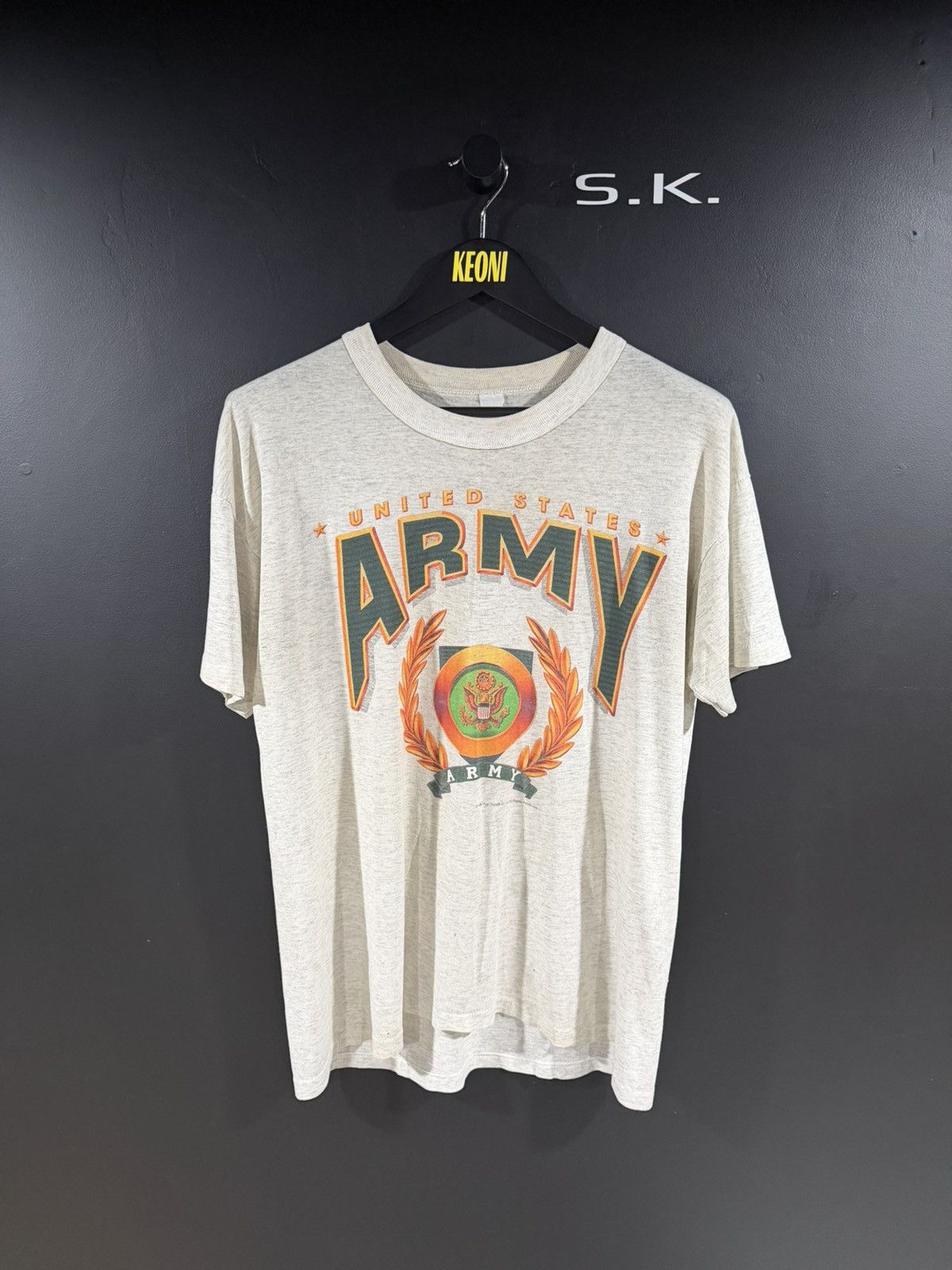 Vintage 1995 Vintage Army Single Stitch Soft Thin Grunge Tee L Size US L / EU 52-54 / 3 - 1 Thumbnail
