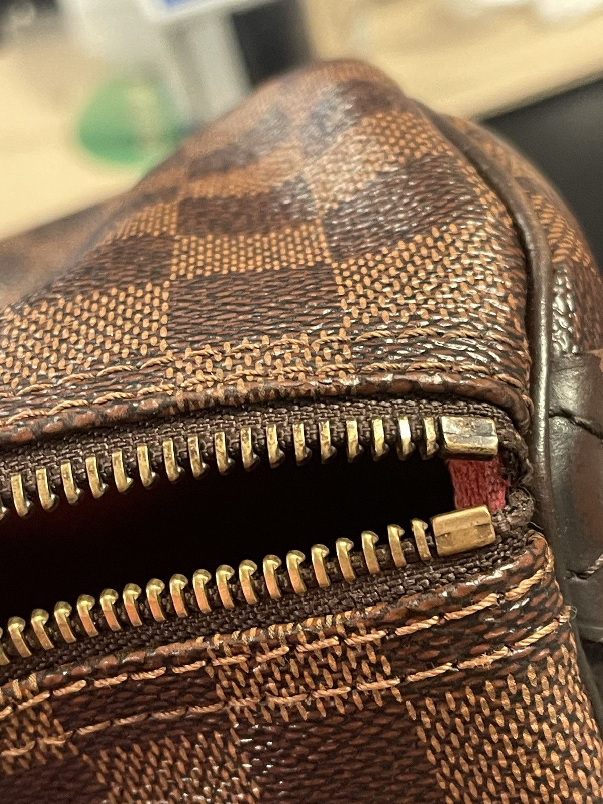 Louis Vuitton Louis Vuitton Speedy Duffle 35 Brown Canvas Damier Ebene Size ONE SIZE - 16 Thumbnail