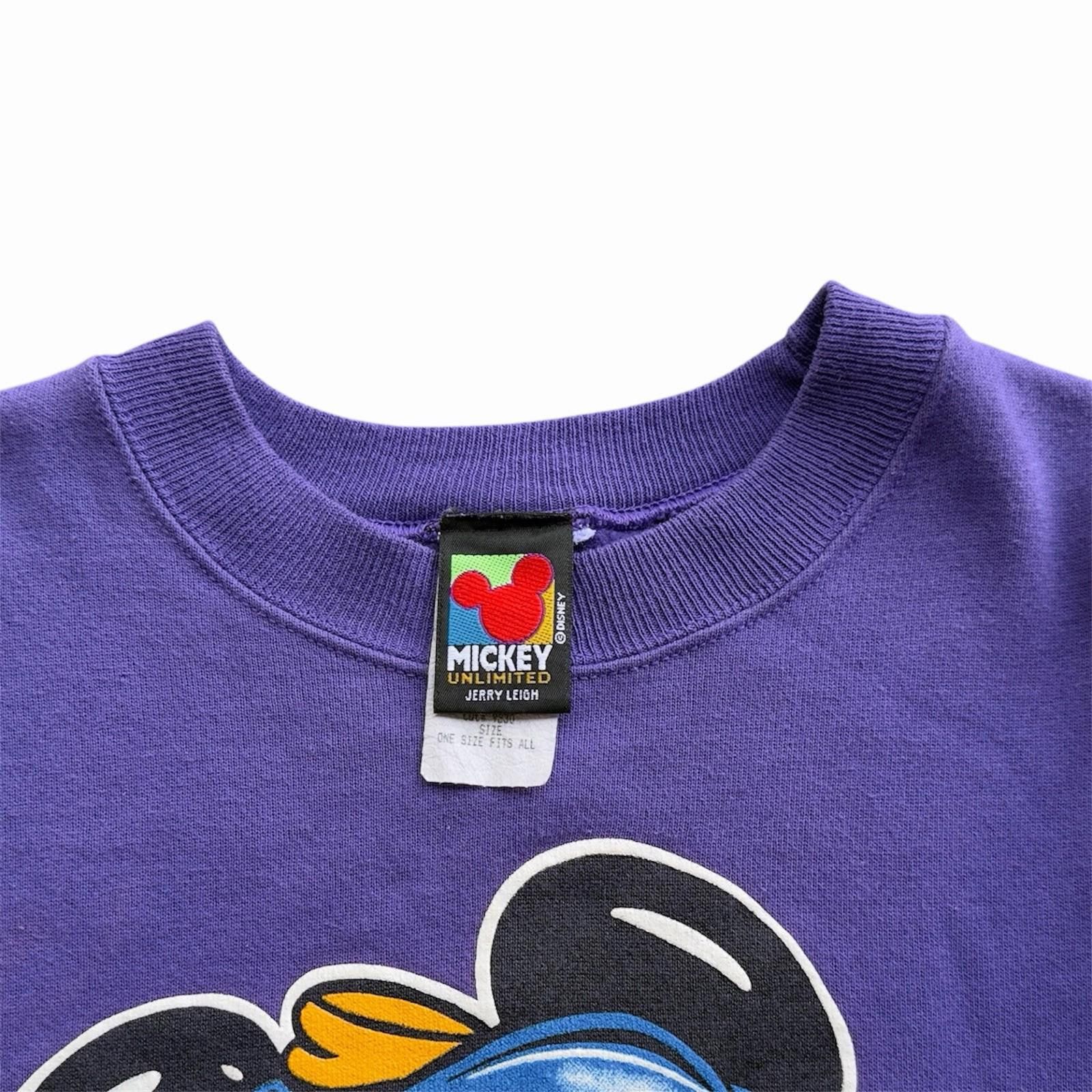 Disney 90s Mickey Mouse Disney Ski Snowboard Sweatshirt Purple OSFA Size US XL / EU 56 / 4 - 4 Thumbnail