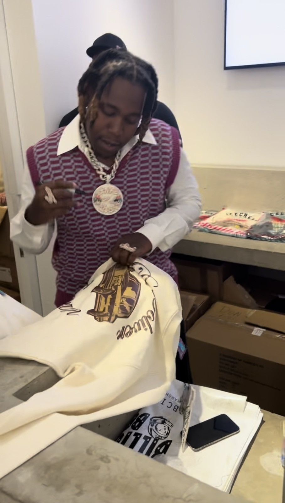 Billionaire Boys Club × Icecream Don Toliver X BBC Icecream limited edition collab sweatshirt Size US XL / EU 56 / 4 - 3 Thumbnail