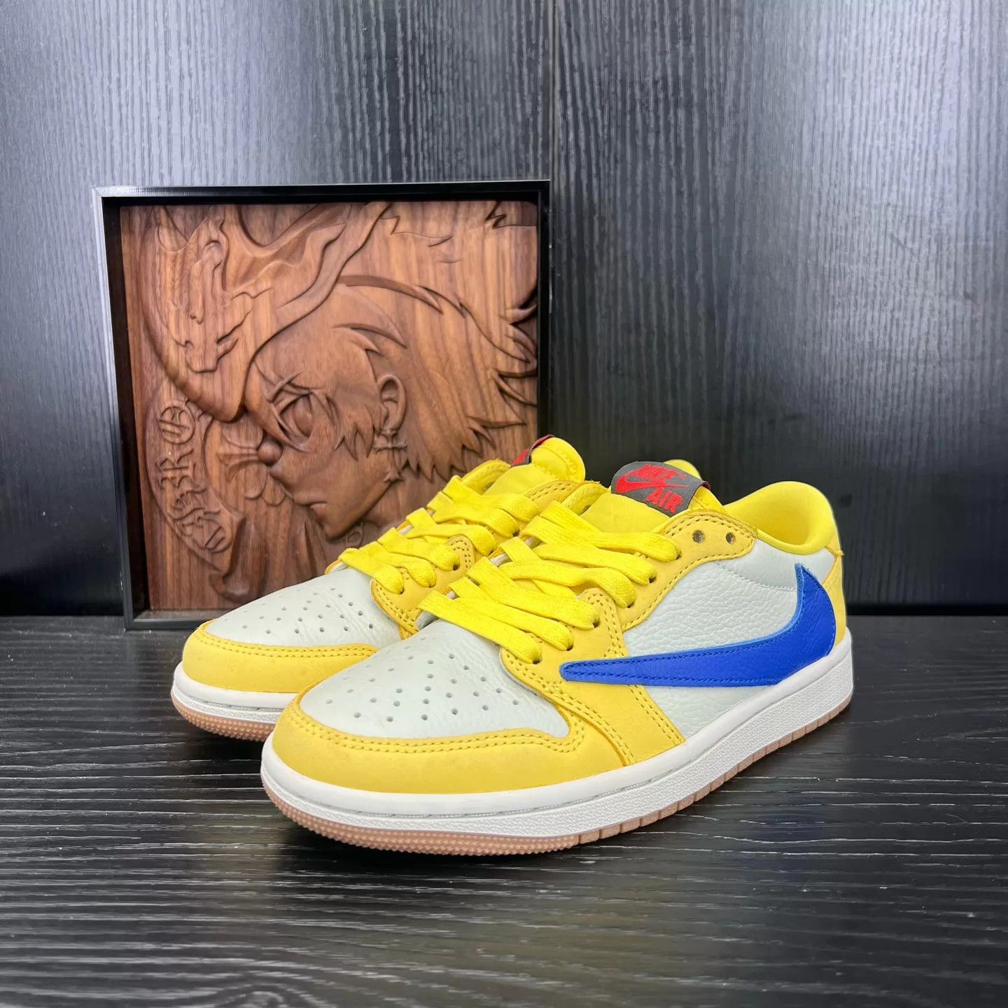 Nike AJ1 Low TS Yellow Barb Women's 36 With Box & Extras Size US 5.5 / IT 35.5 - 1 Thumbnail
