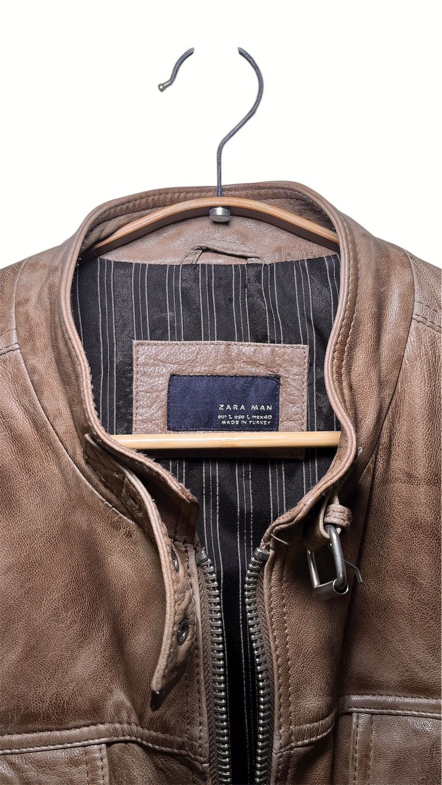 Zara Vintage ZARA MAN Bomber Jacket – Zip-Up Moto Fit Size US M / EU 48-50 / 2 - 3 Thumbnail