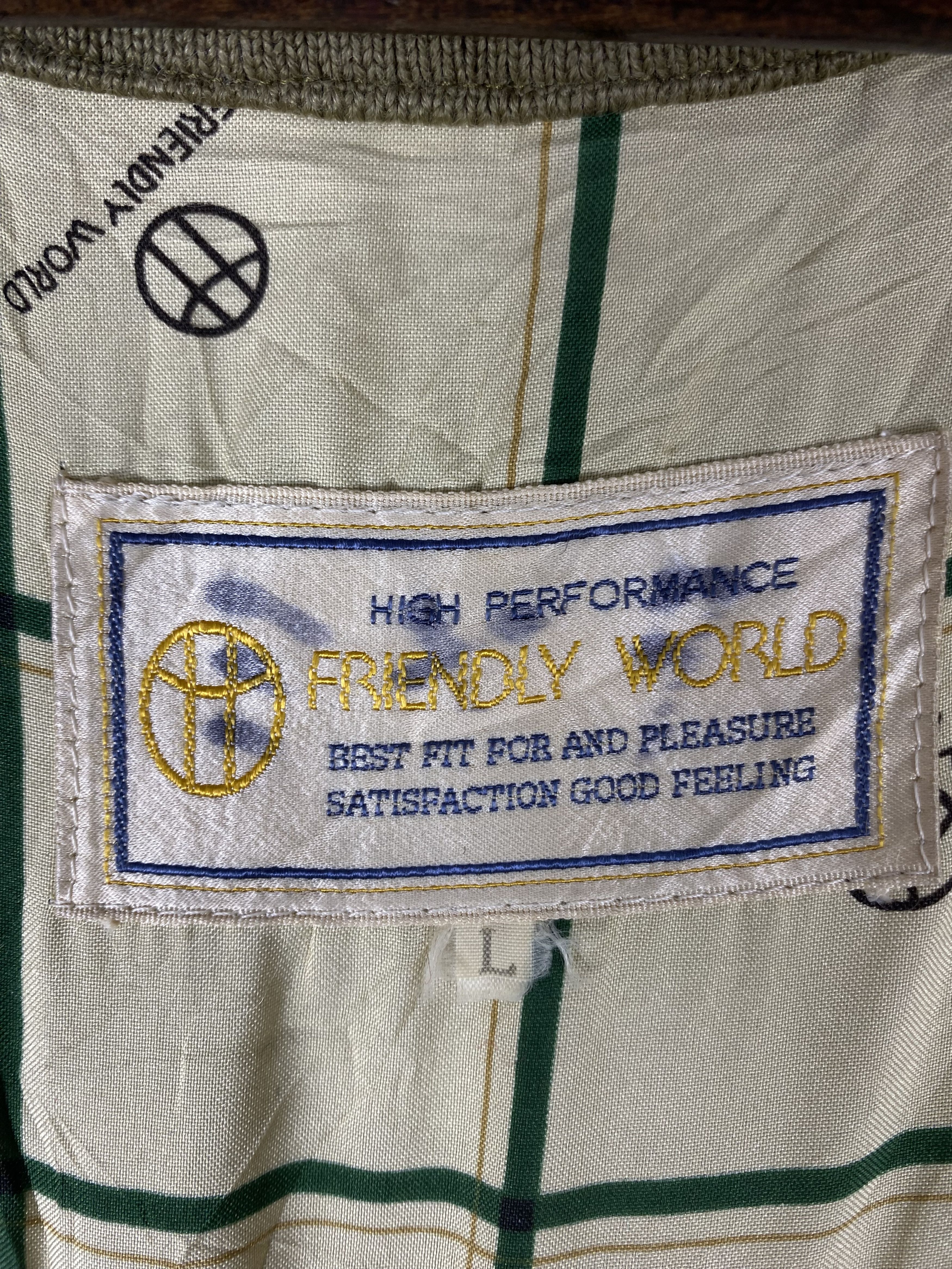 Japanese Brand Vintage Friendly World Jacket DJ1012 Size US L / EU 52-54 / 3 - 9 Thumbnail
