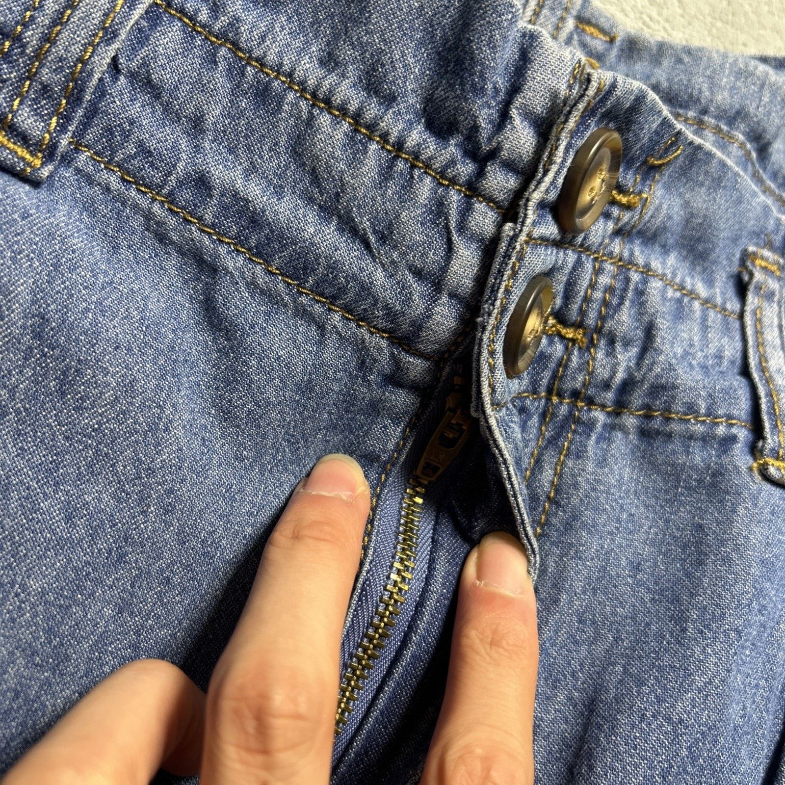 JNCO Deadstock Beyond Baggy Jeans Womens 20w - 45x33 Raw Hem Wide Size 42" / US 20 - 15 Thumbnail