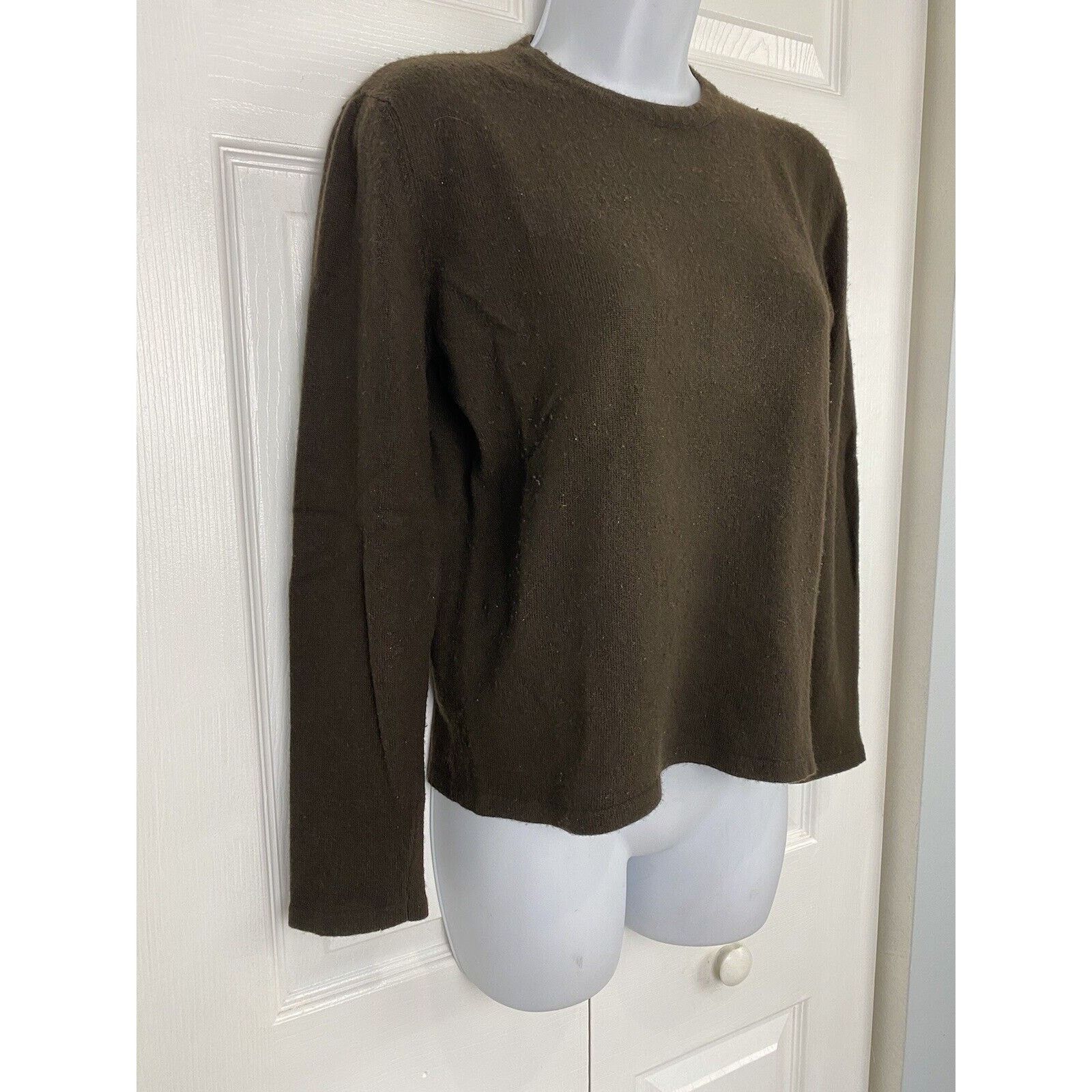 Giorgio Armani VTG Giorgio Armani A Milano 21 Brown Soft Sweater Sz 40 READ Size ONE SIZE - 3 Thumbnail
