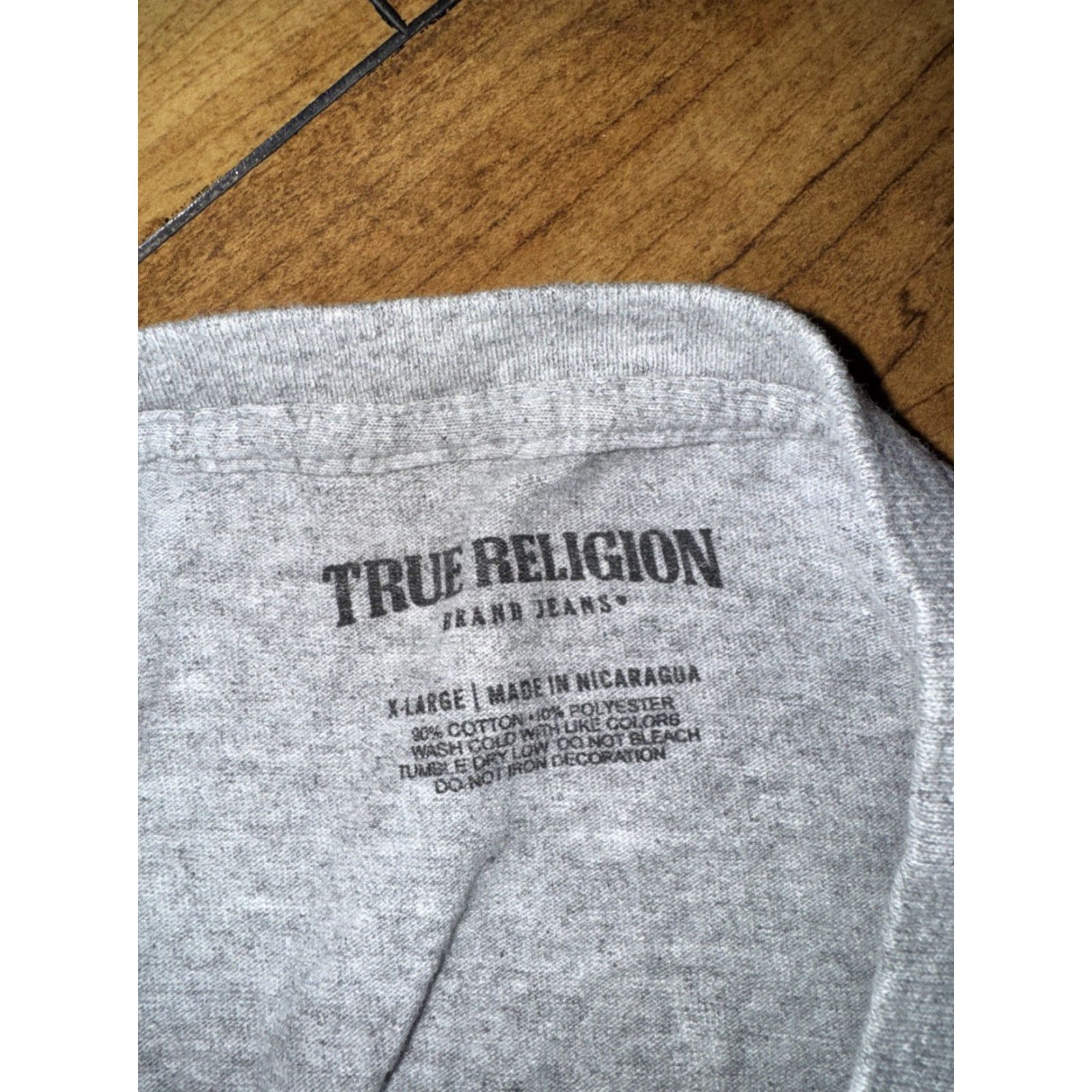 True Religion VINTAGE True Religion Buddha T-Shirt Gray 2XL Mens Shirt XS? Size US XXL / EU 58 / 5 - 5 Thumbnail