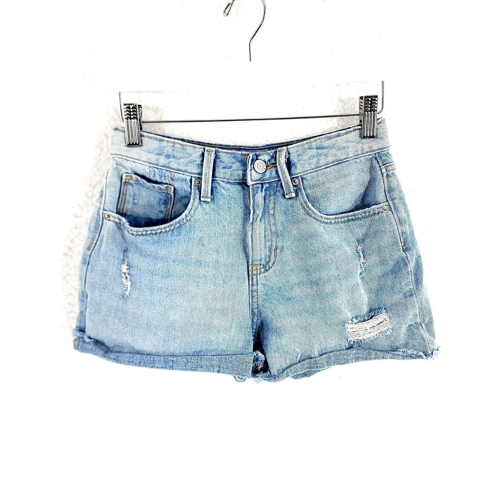 Old Navy Old Navy Blue Denim Cut Off Jean Shorts High Rise Size 14 Gi Size 26" / US 2 / IT 38 - 1 Thumbnail