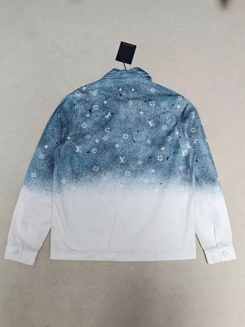 Louis Vuitton LOUIS VUITTON Classic Long Sleeve Shirt with Starry Sky Gr Size US S / EU 44-46 / 1 - 3 Thumbnail
