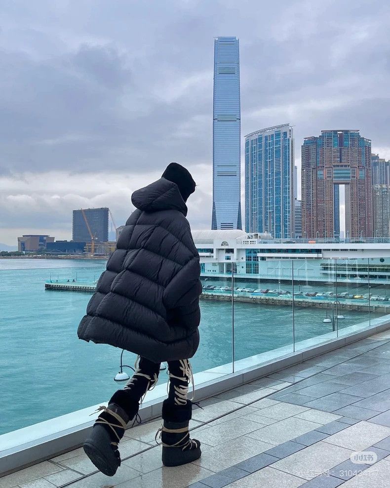 Rick Owens Rick Owens Silhouette hooded goose down jacket 2503-Nextar Size US M / EU 48-50 / 2 - 4 Thumbnail
