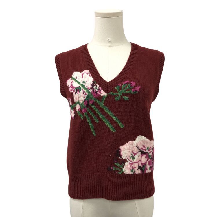 Gucci Gucci Floral Knit Sweater Vest Size S Size S / US 4 / IT 40 - 1 Thumbnail