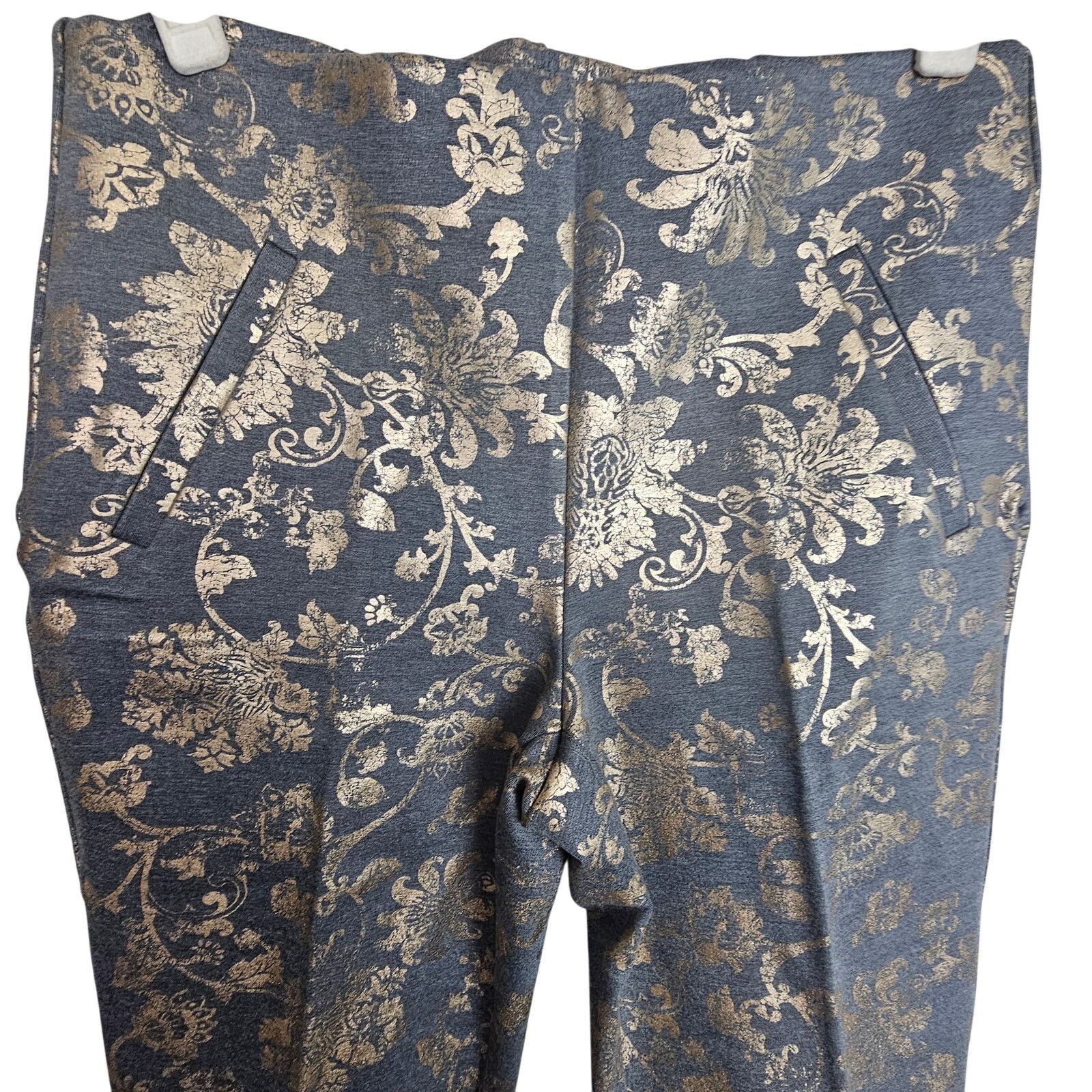 Chicos Chicos Pants 0.5T (US 6T) Juliet So Slimming Floral Damask Size 28" / US 6 / IT 42 - 2 Thumbnail