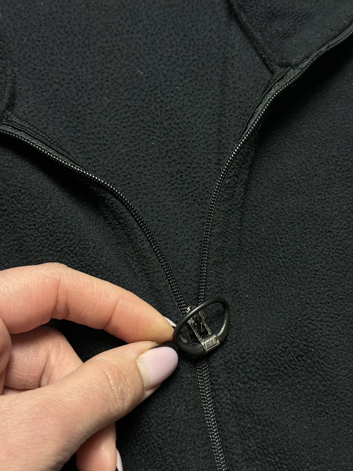 Nike × Vintage Vintage Nike fleece zip 1/4 sweatshirt logo size L-XL Size L / US 10 / IT 46 - 10 Thumbnail