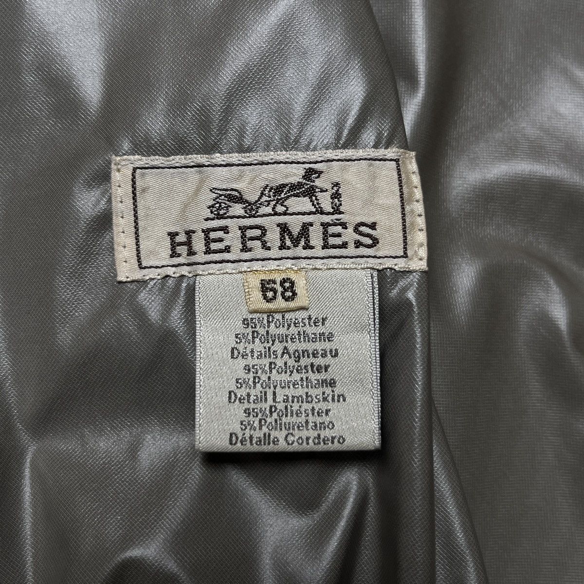 Hermes Hermes Leather Trim Zip-up Jacket Size US L / EU 52-54 / 3 - 6 Thumbnail