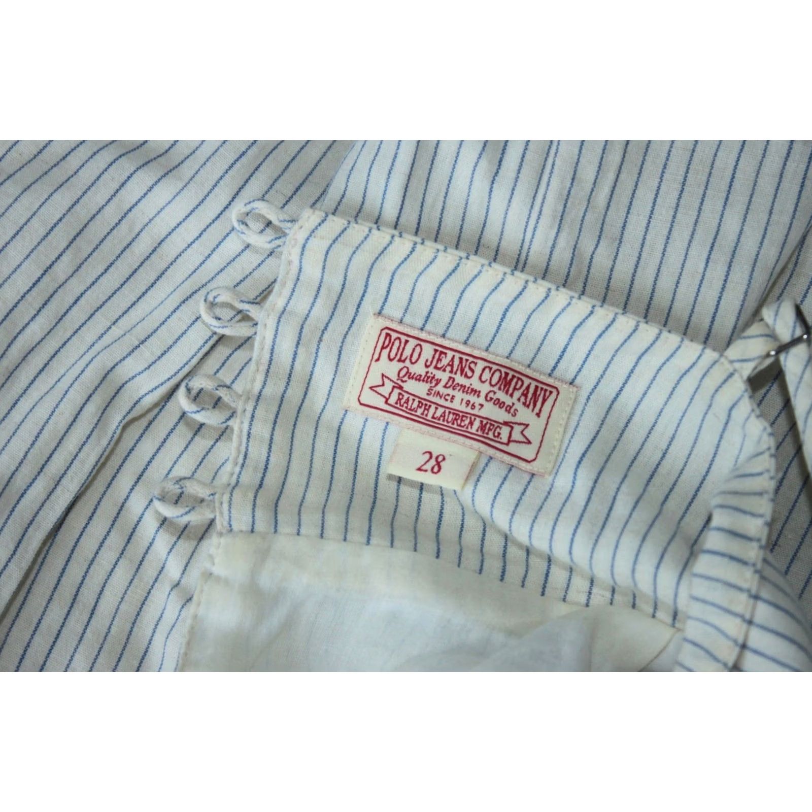 Ralph Lauren Ralph Lauren Polo Jeans Dress Womens Size 28 A-Line Cotton Multicoloured Knee Length Dress Mens, Womens Size 28" / US 6 / IT 42 - 6 Thumbnail