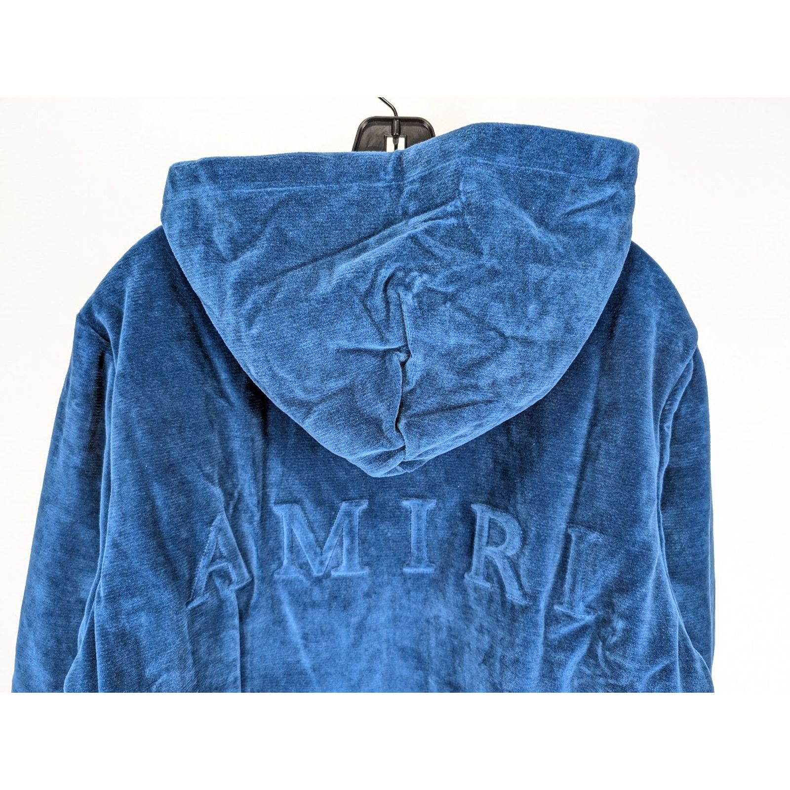 Amiri o1rshd1 Velour Hoodie in Blue Size US XL / EU 56 / 4 - 12 Thumbnail