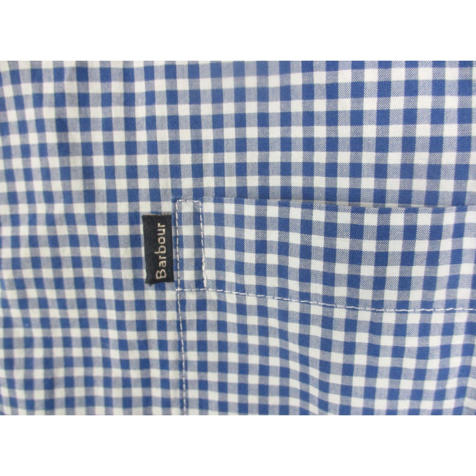 Barbour Barbour Stapleton Shirt Mens Large Blue Check Tailored Fit Button Down Cotton Shirt Size US L / EU 52-54 / 3 - 3 Thumbnail