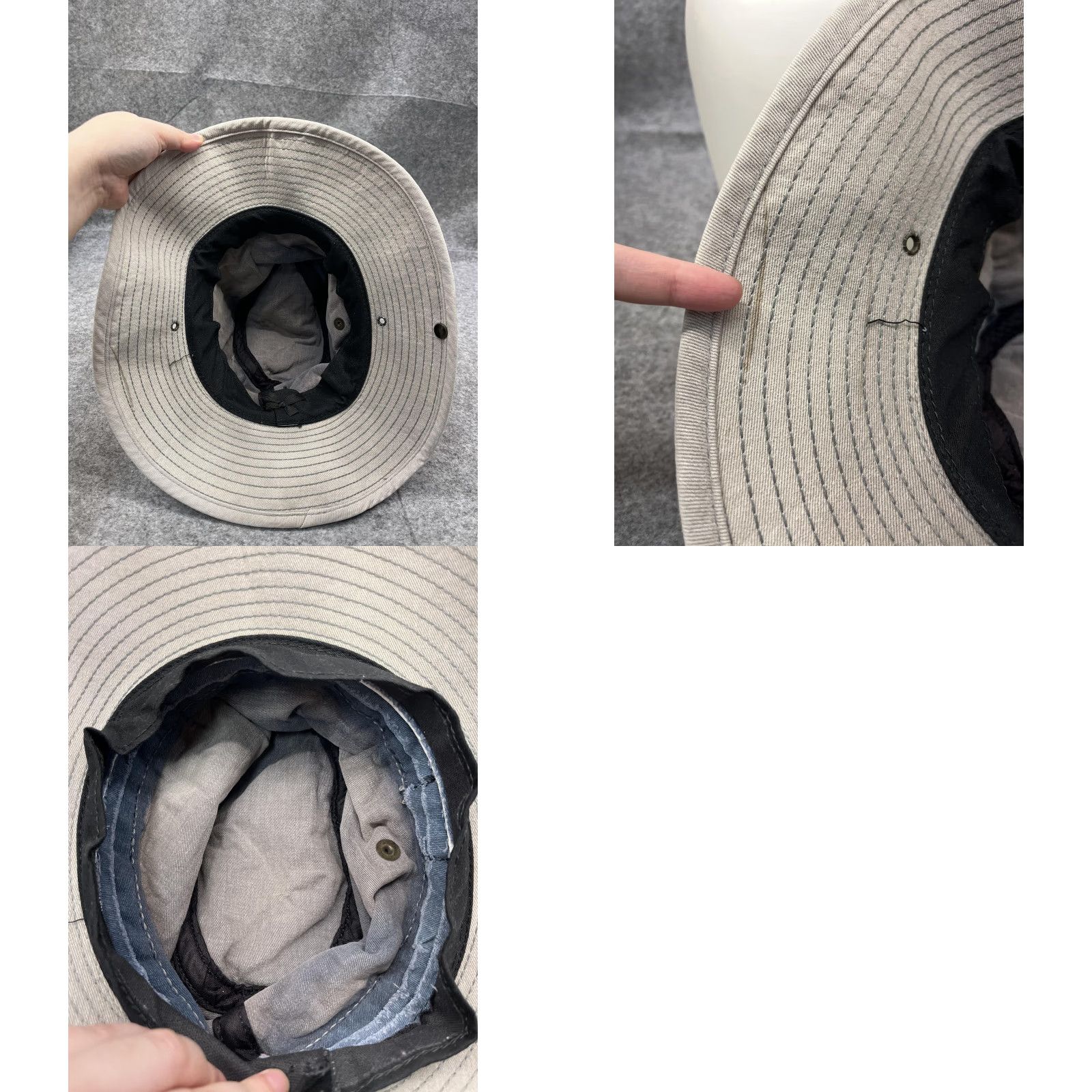 Vintage Sea World Mens Boonie Hat Wide Brim Beige Outdoor Summer Casual Travel Twill 7 1/4 M Hat Size ONE SIZE - 9 Thumbnail