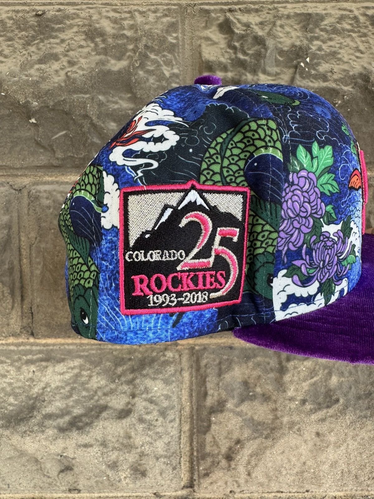 Hat Club 7 1/2 Colorado Rockies 25th Anniversary Koi Pond Rockwell Size ONE SIZE - 2 Thumbnail