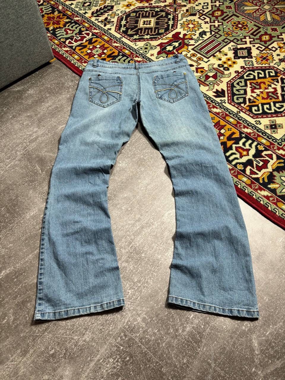 Pre-owned Hysteric Glamour X If Six Was Nine Flared Biker Ifsixwasnine Junya Lgb Style Vintage Jeans In Blue